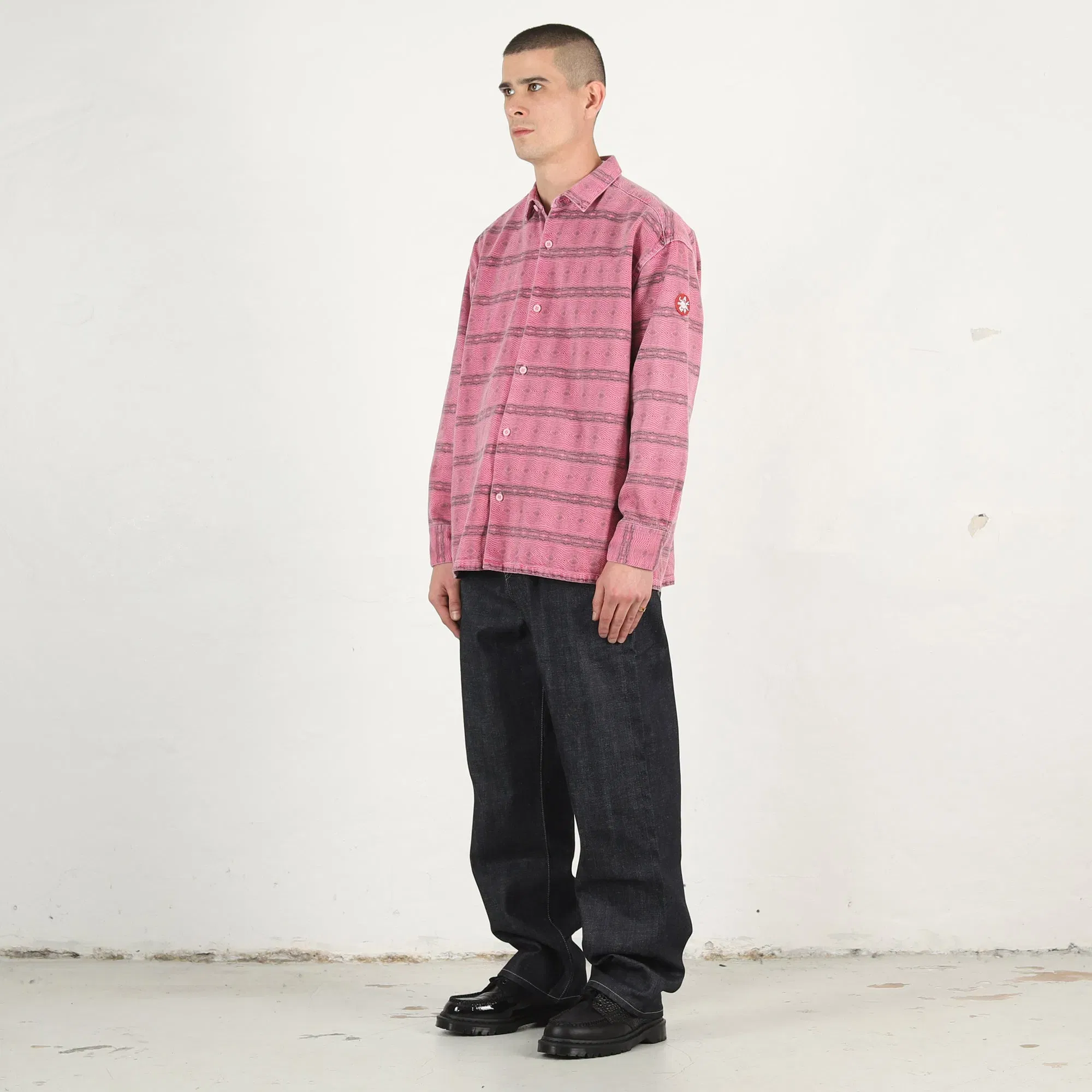 Cav Empt Overdye FK Pattern Shirt - Pink