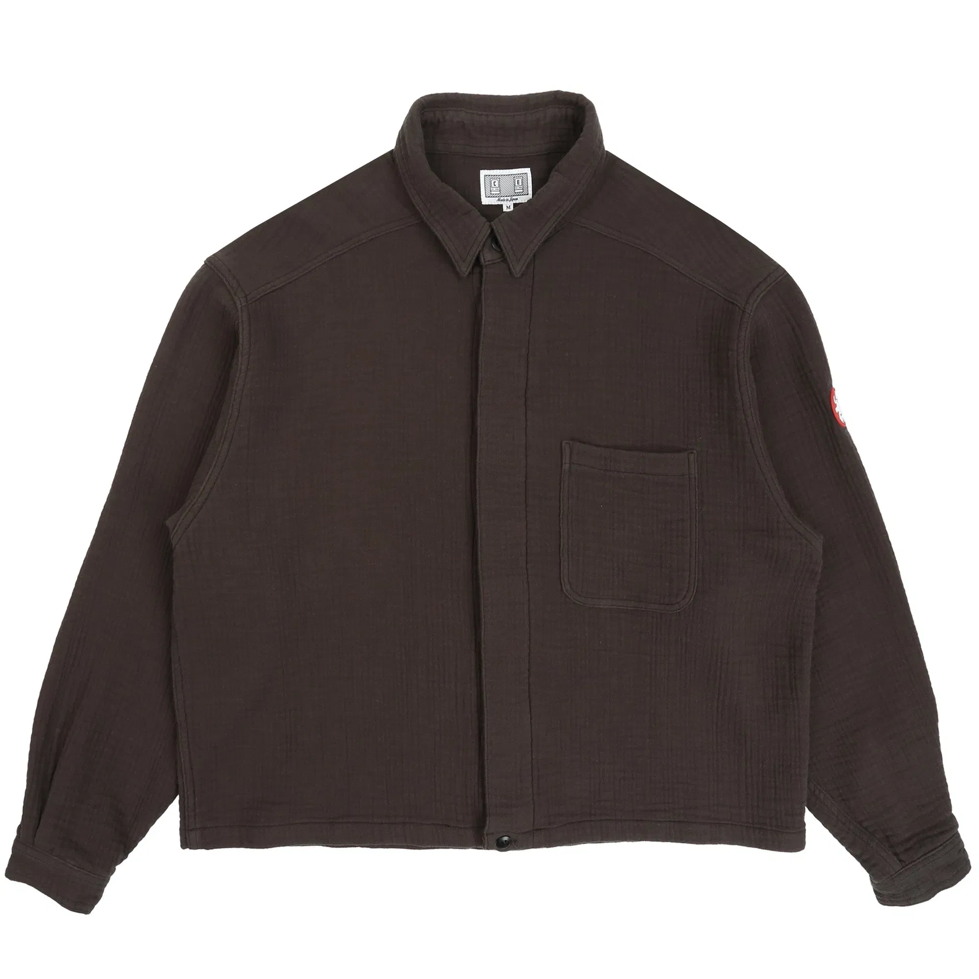 Cav Empt Cotton Gauze Short Shirt Jacket - Charcoal