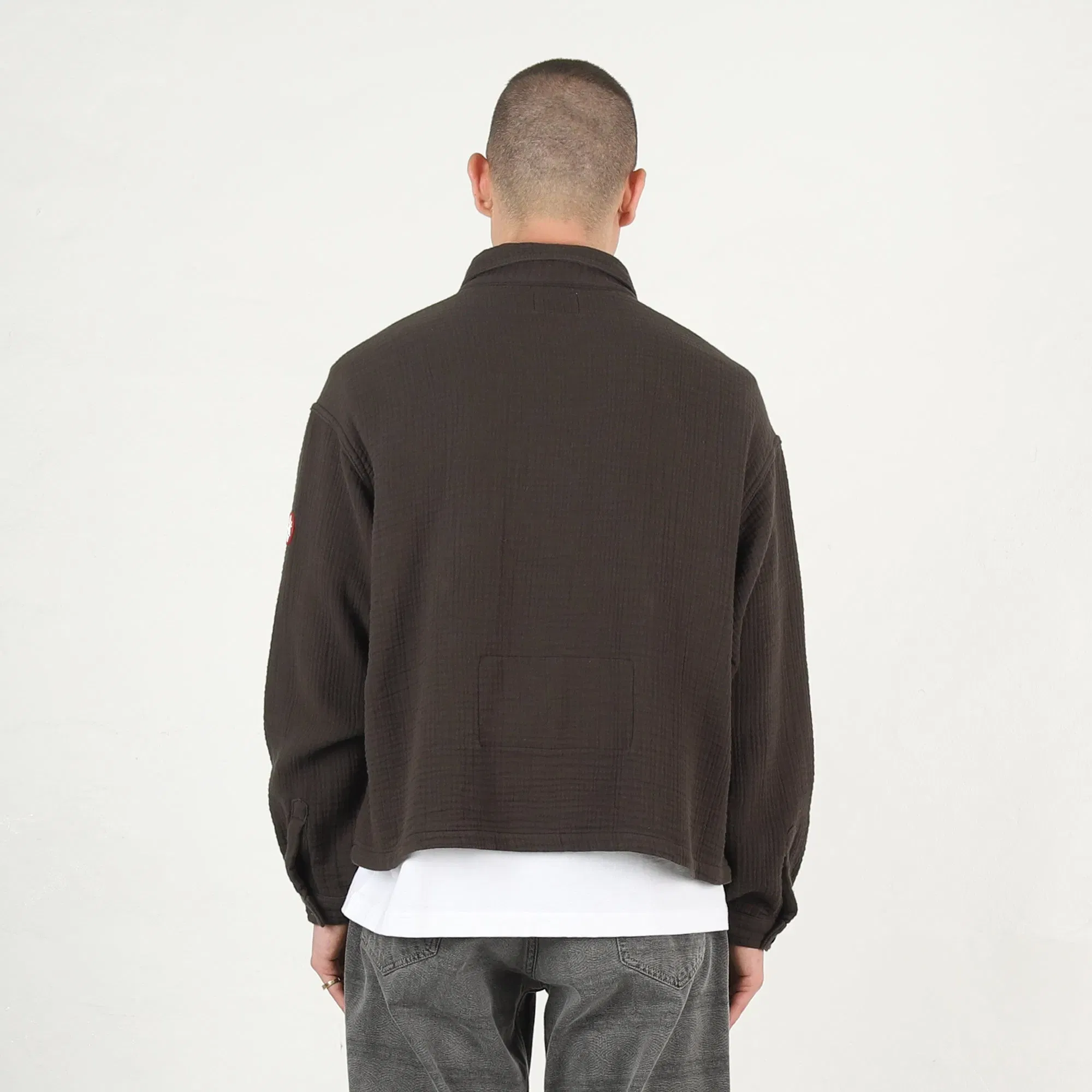 Cav Empt Cotton Gauze Short Shirt Jacket - Charcoal
