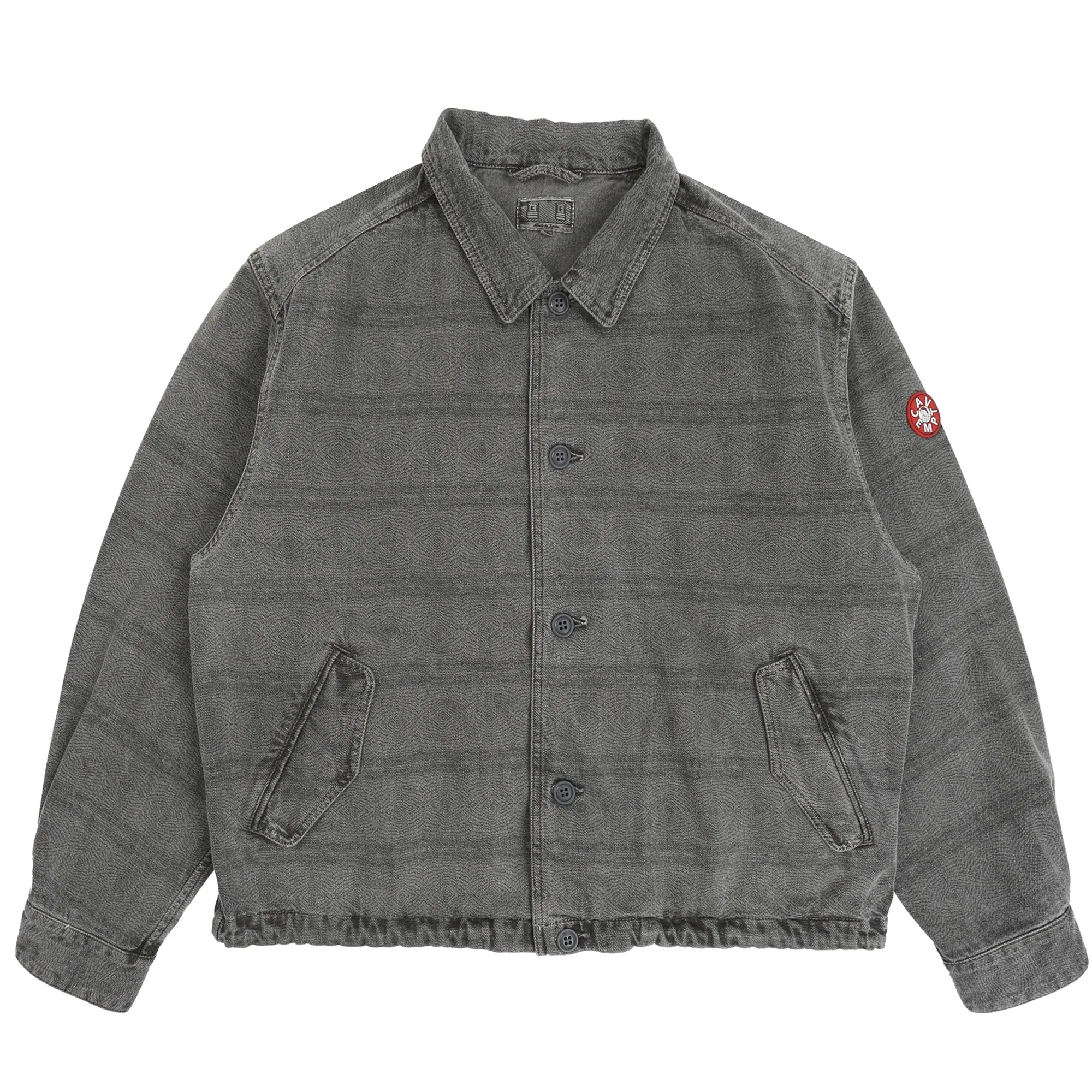Cav Empt Overdye FK Pattern Button Jacket - Charcoal