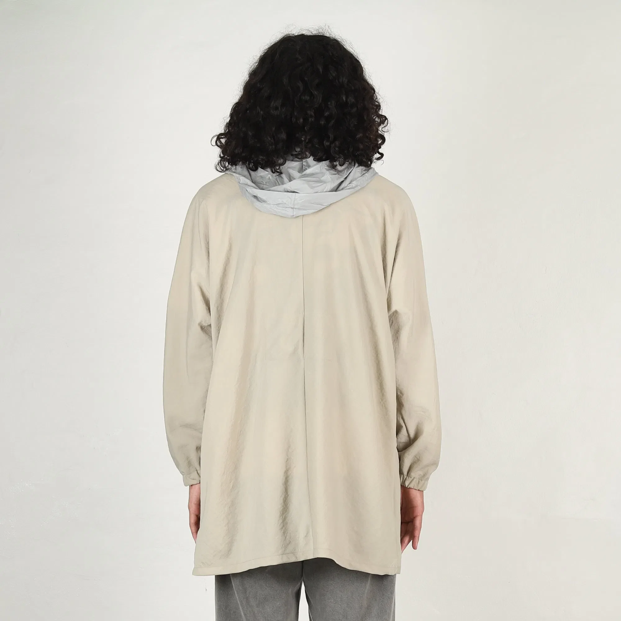 Cav Empt Solid Nylon Wing Coat - Grey
