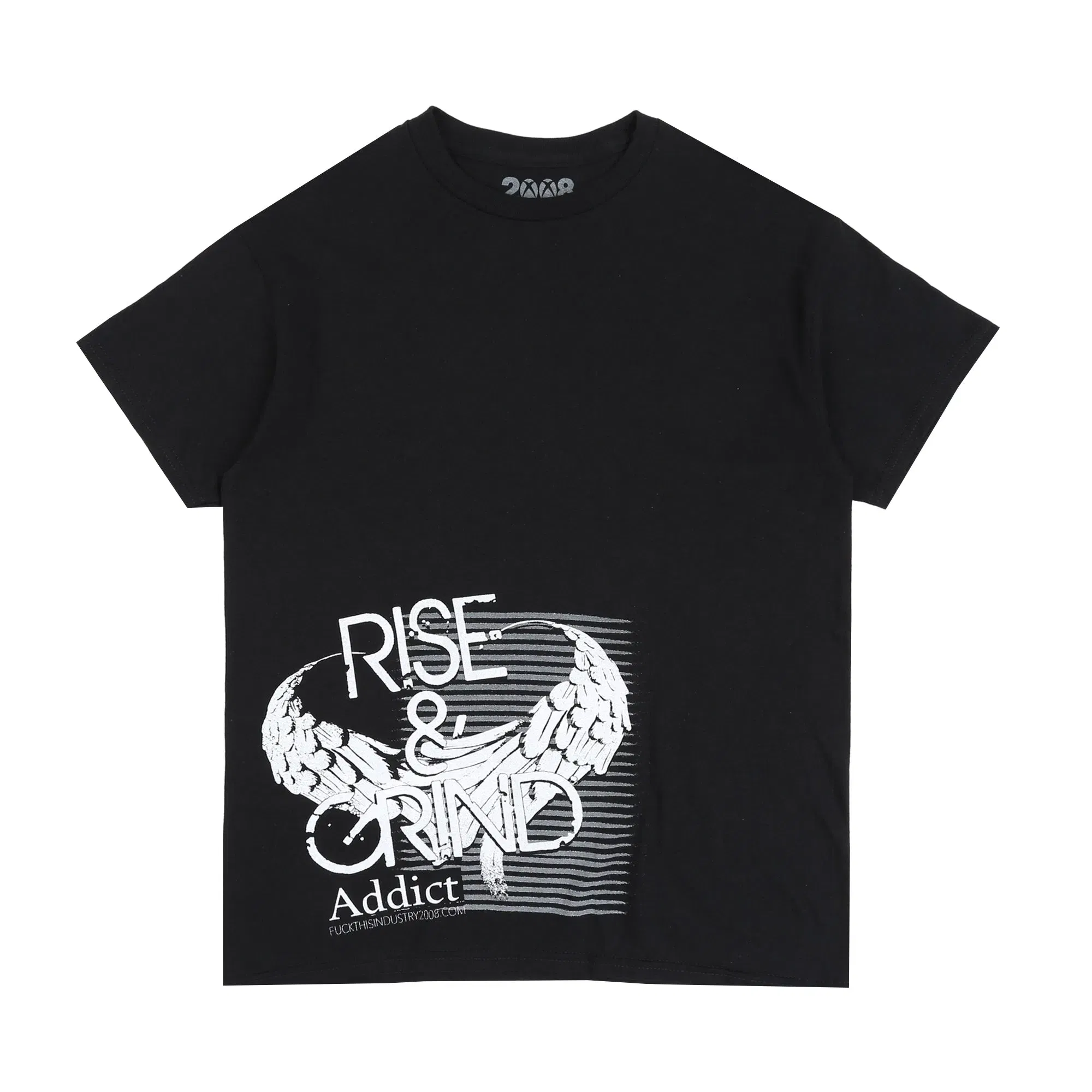 Fuck This Industry Rise & Grind Addict T-Shirt - Black