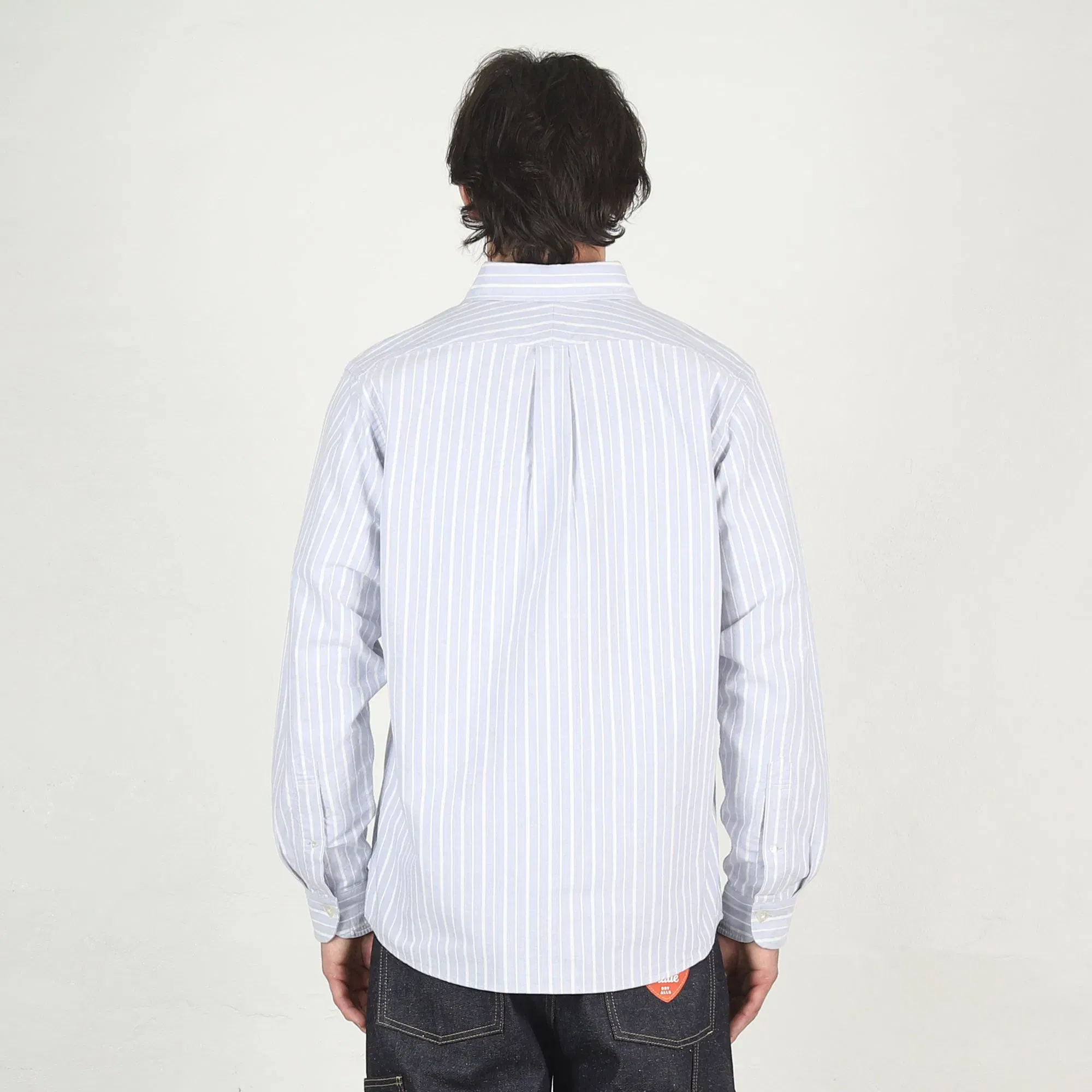Human Made Stripe OX B.D Shirt - Blue