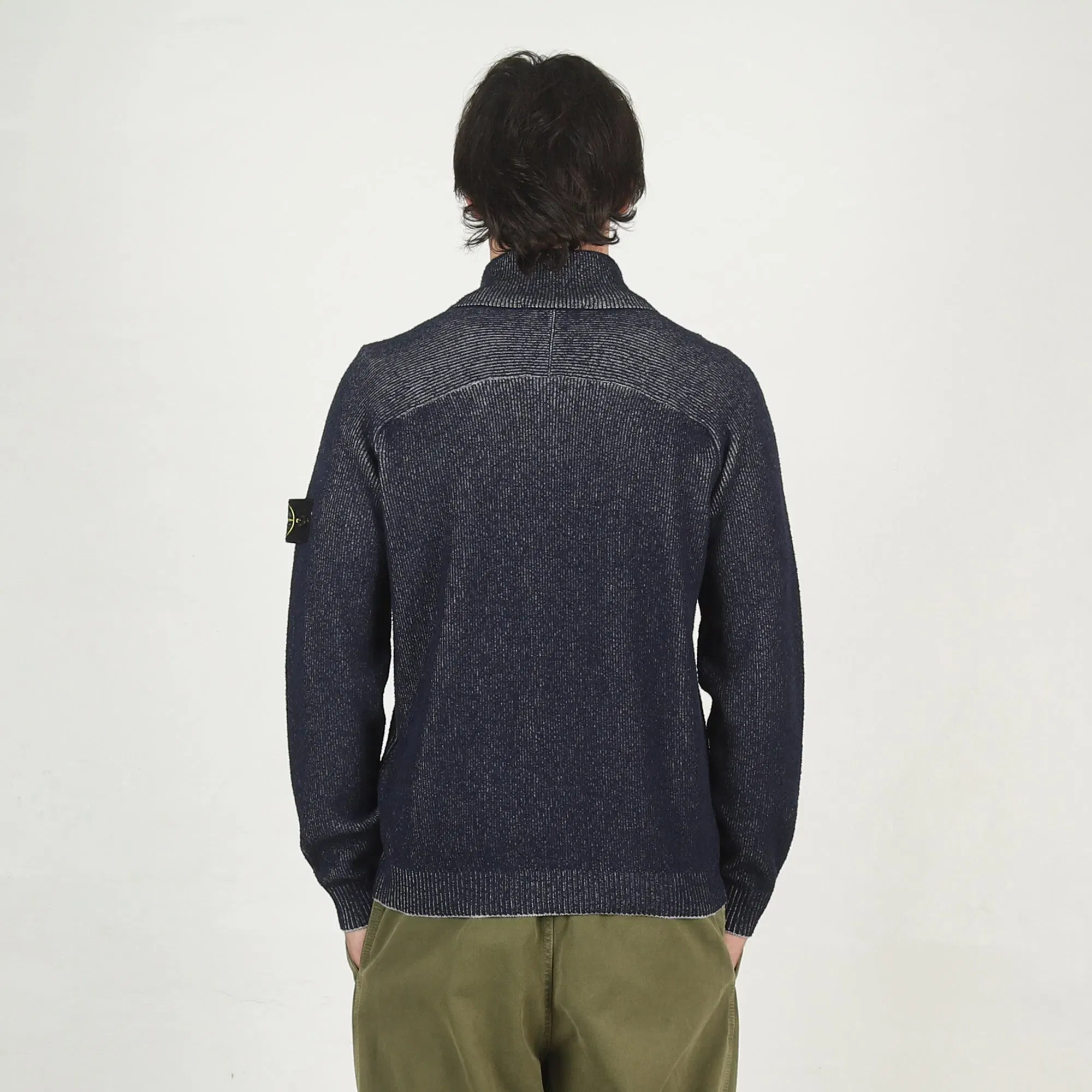 Stone Island 5100034 Cardigan - Bleu Melange
