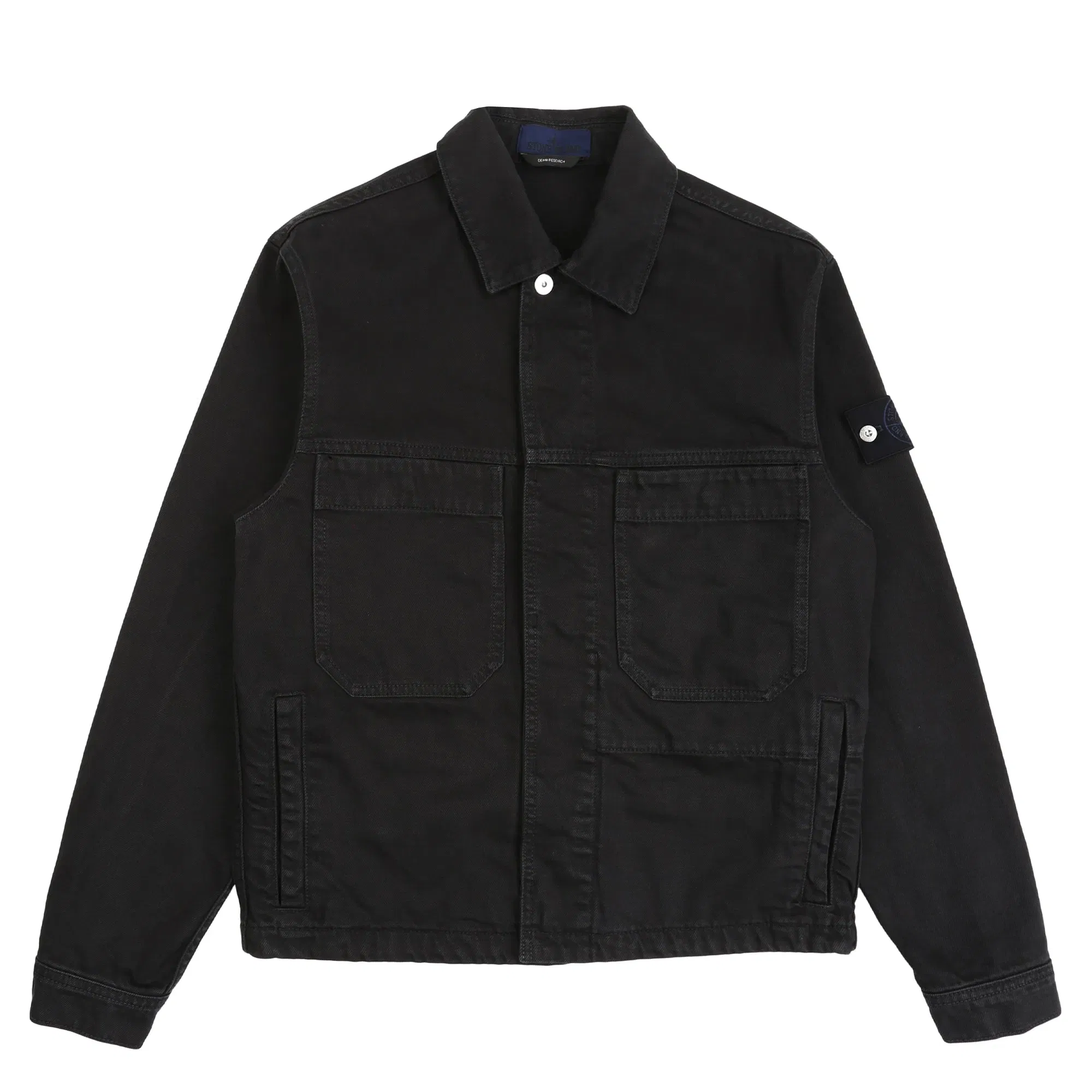 Stone Island 4100006 Biker Jacket - Black