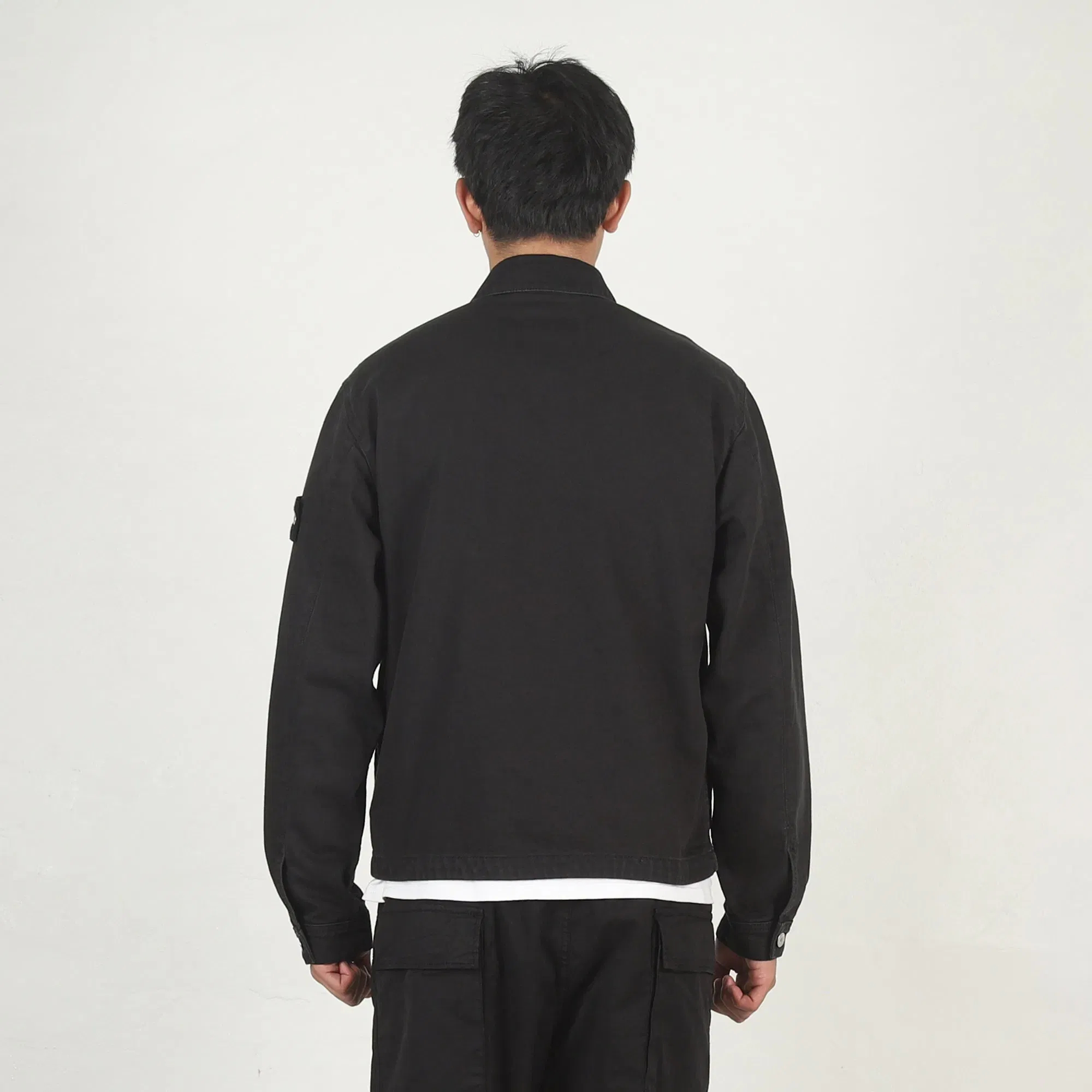 Stone Island 4100006 Biker Jacket - Black