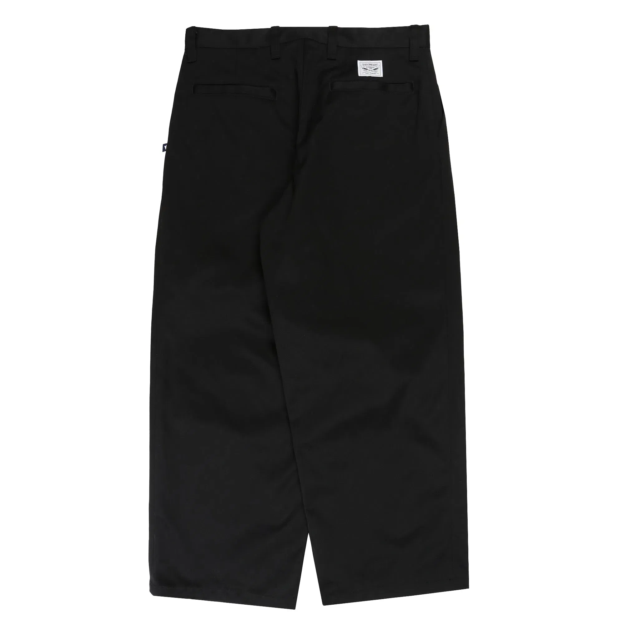 Descendant SF Twill Wide Trousers - Black