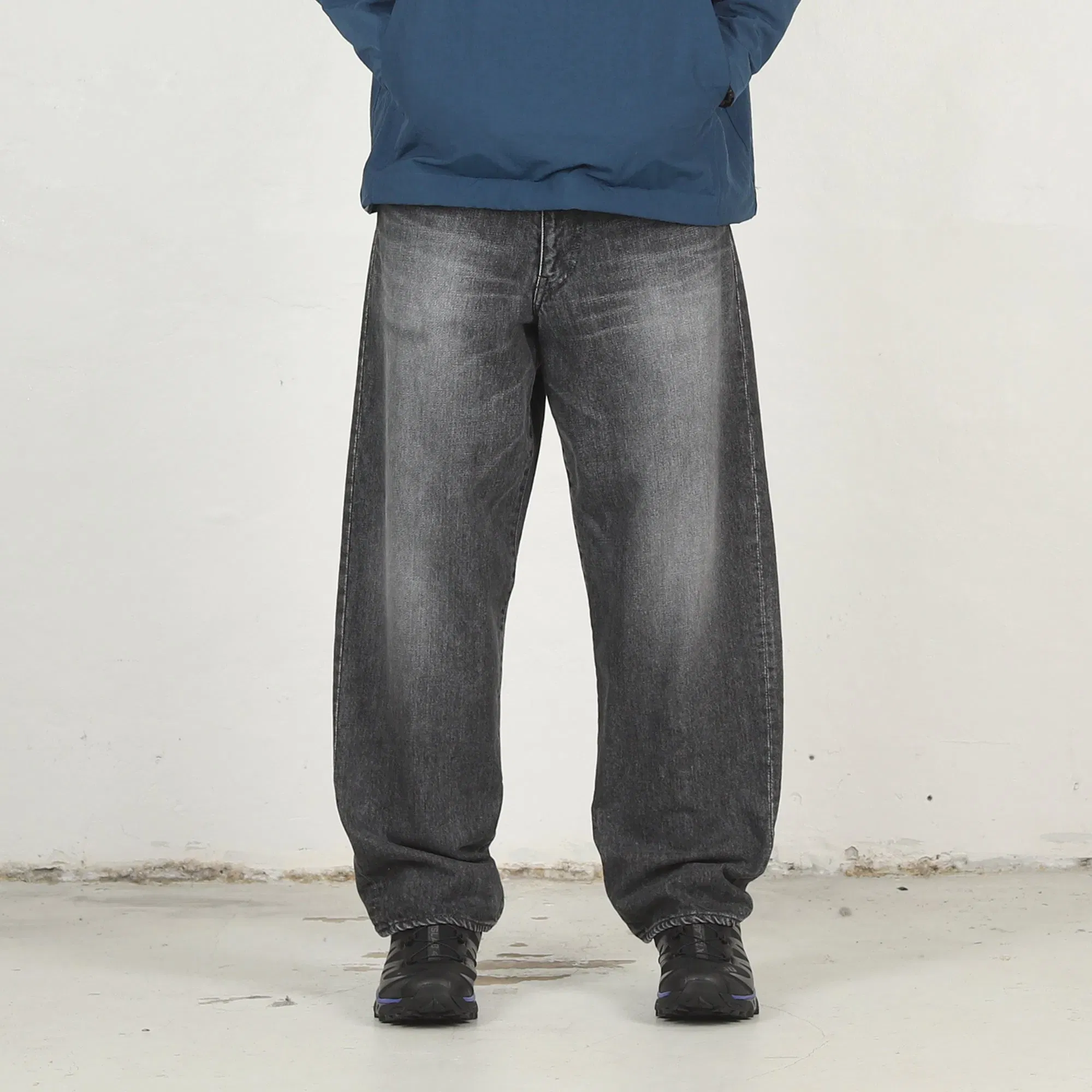 Descendant 1995 Denim Trousers Baggy - Black