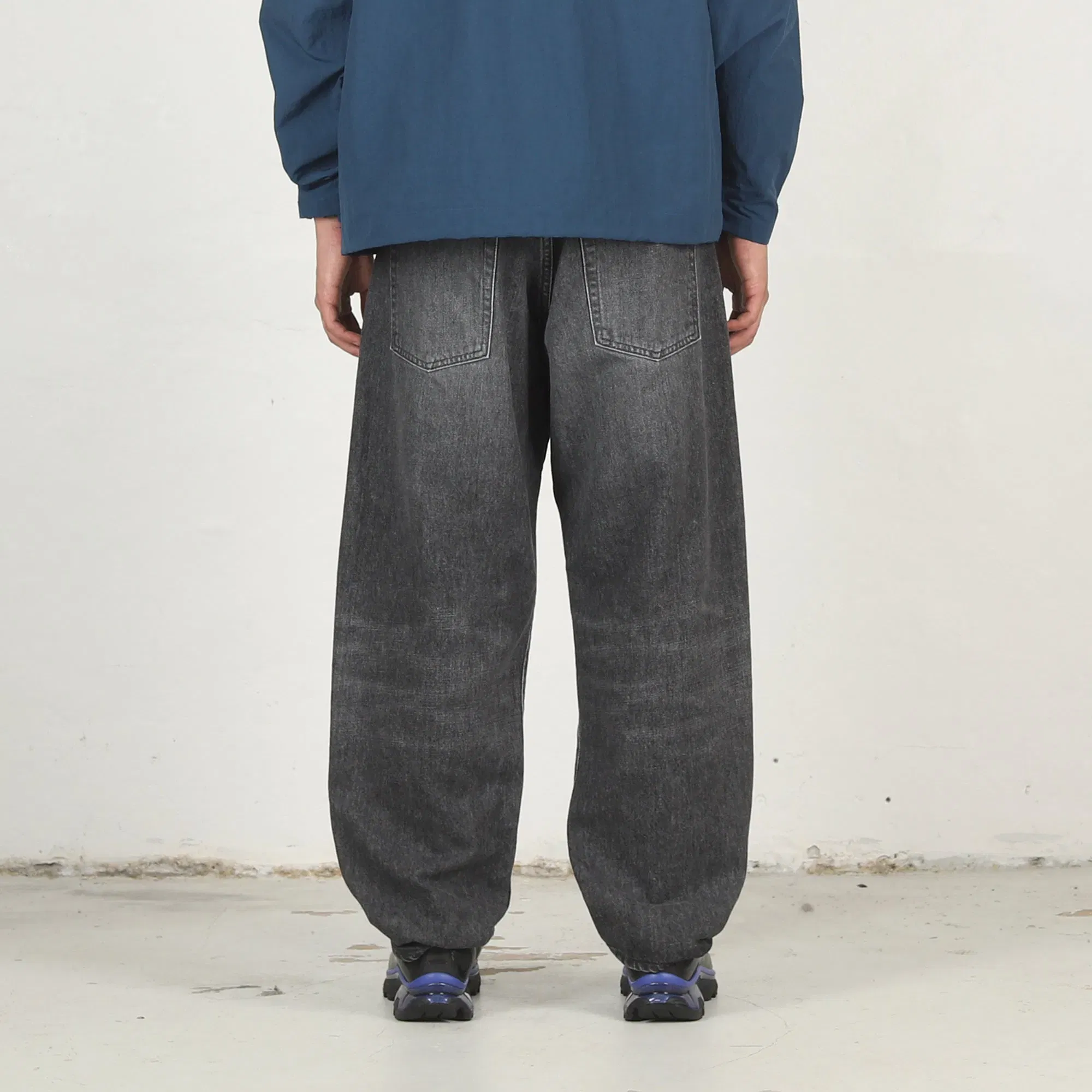 Descendant 1995 Denim Trousers Baggy - Black