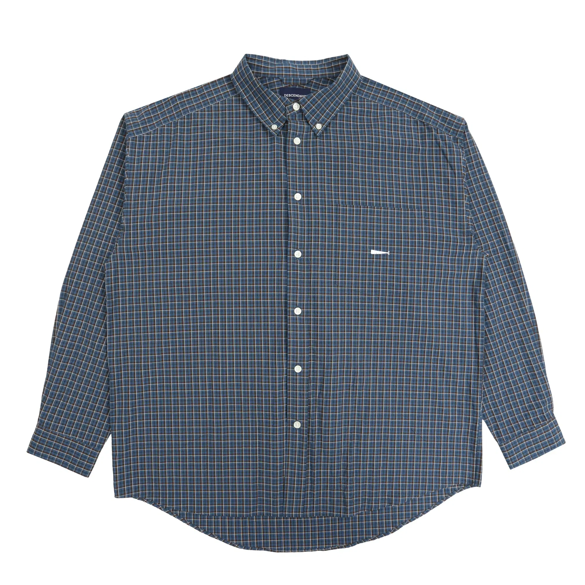 Descendant Kennedy's Plaid LS Shirt - Navy