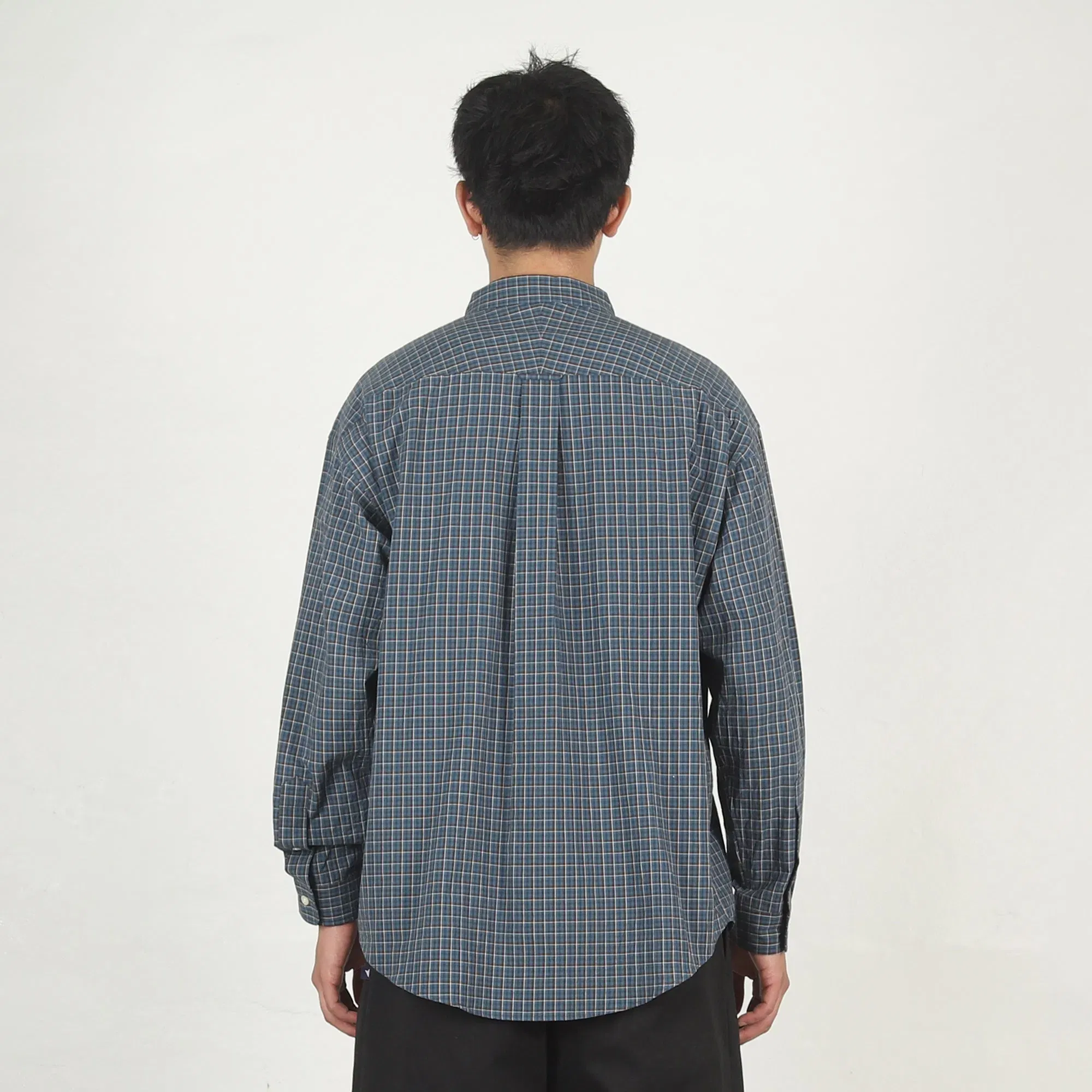 Descendant Kennedy's Plaid LS Shirt - Navy