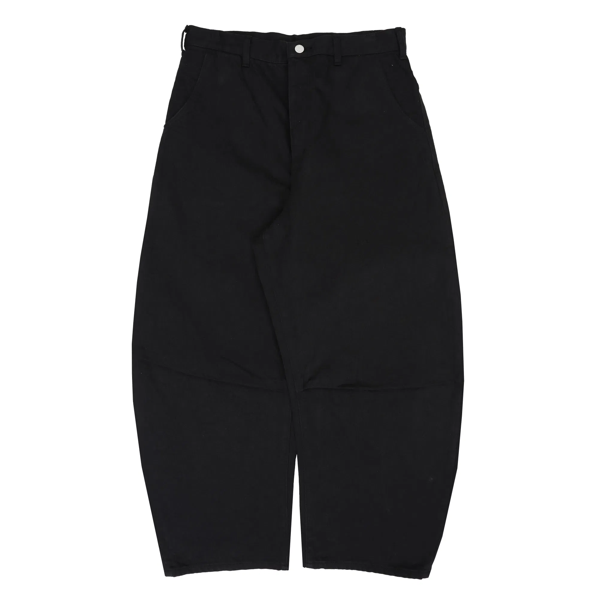 CDG HOMME Denim Garment Washed Pants - Black