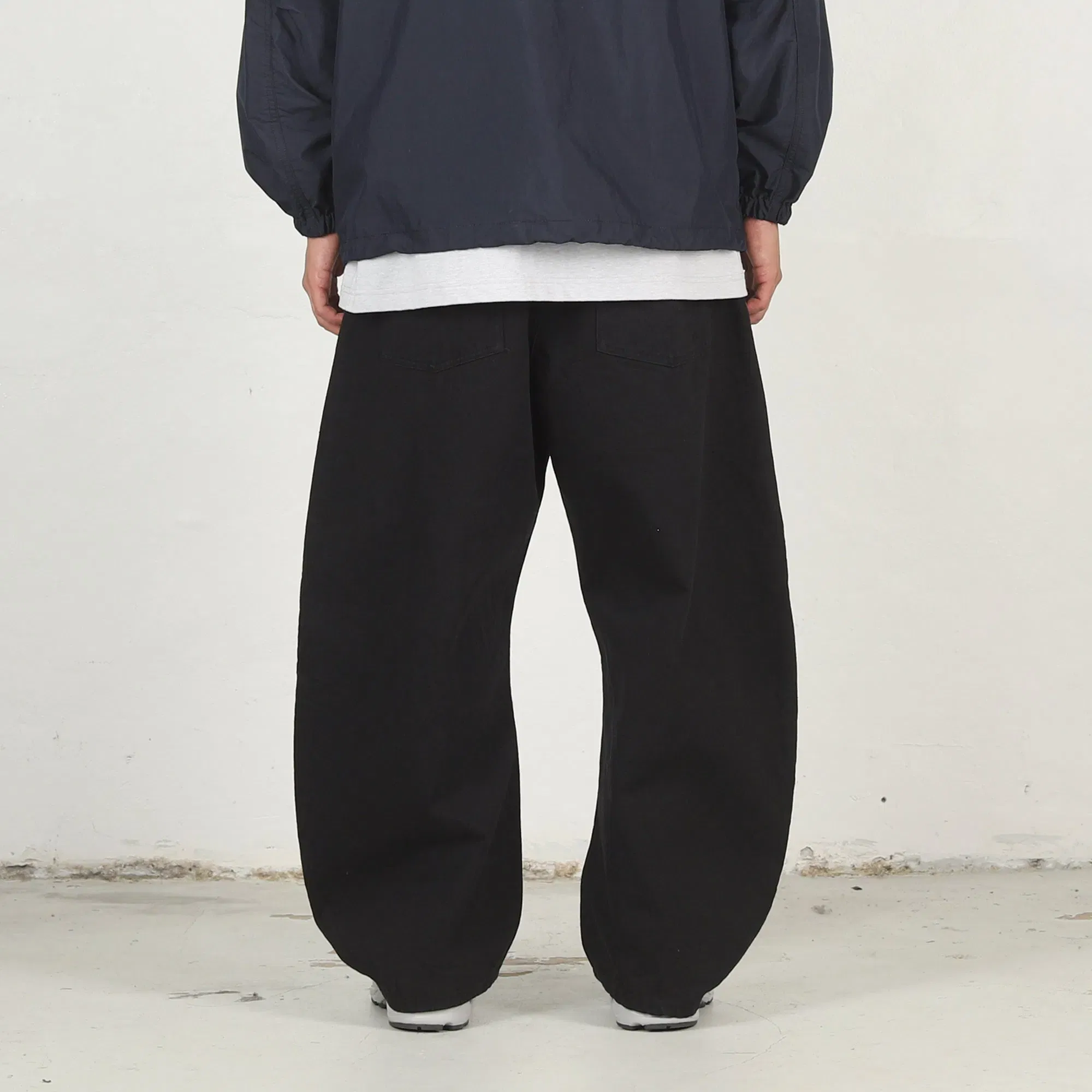 CDG HOMME Denim Garment Washed Pants - Black