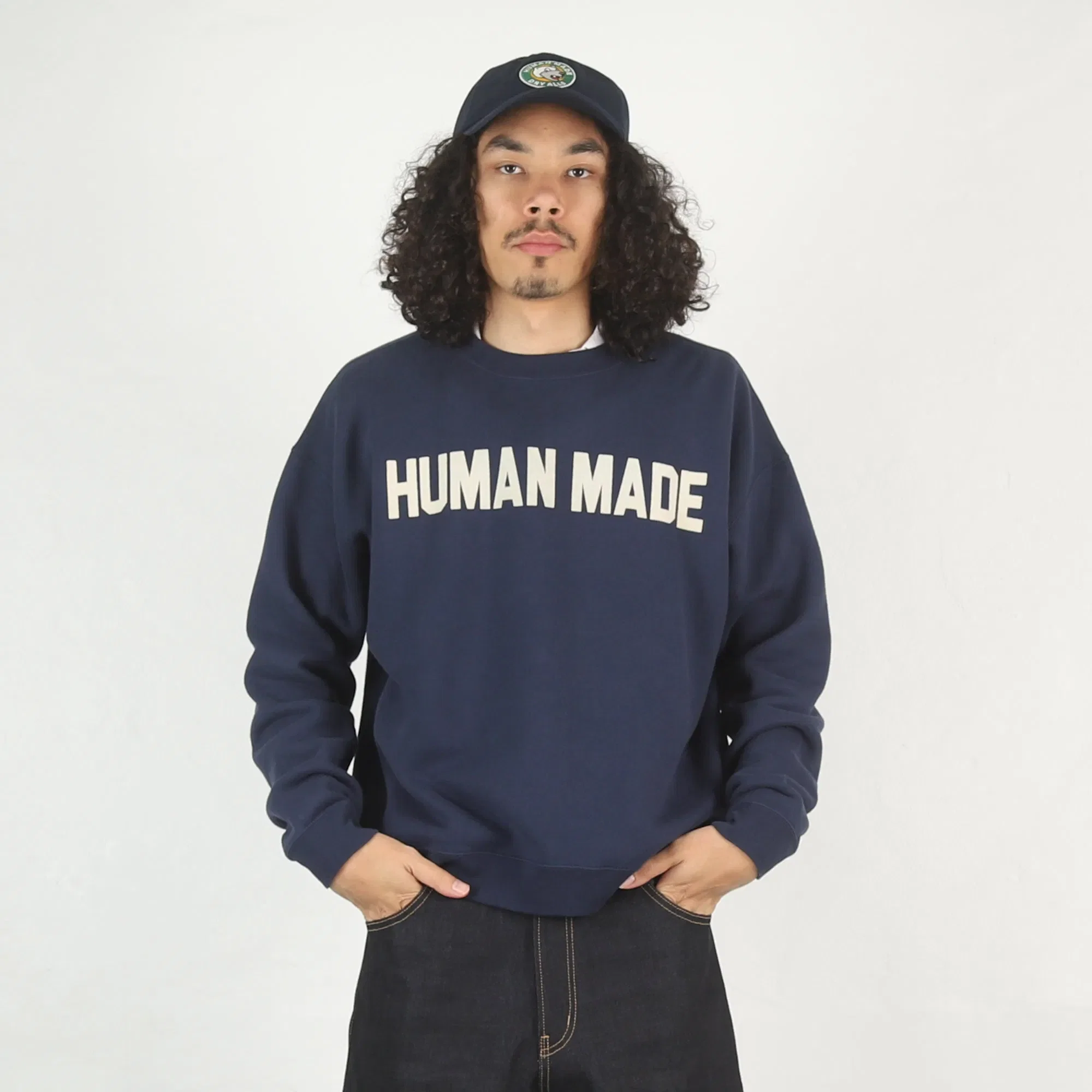 Human Made Wide Sweatshirt - Navy