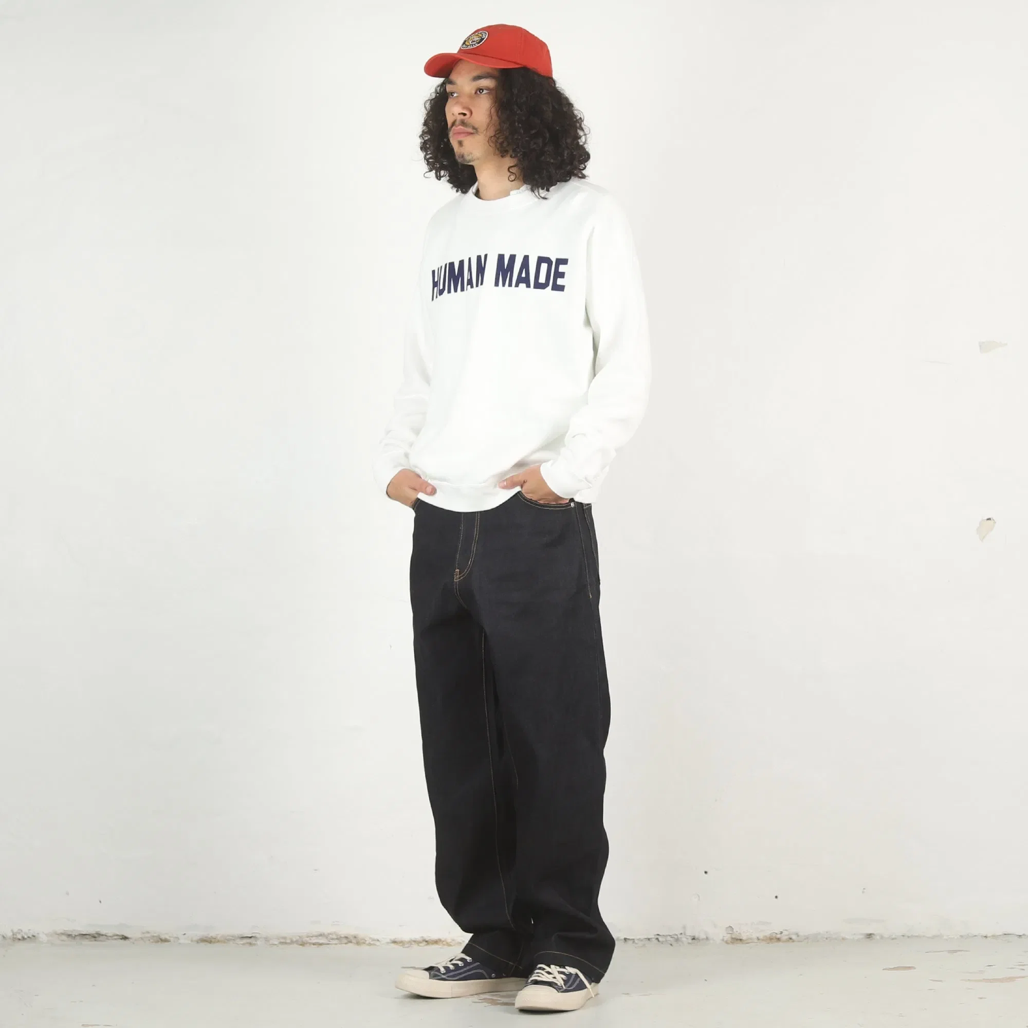 Human Made Wide Sweatshirt - White