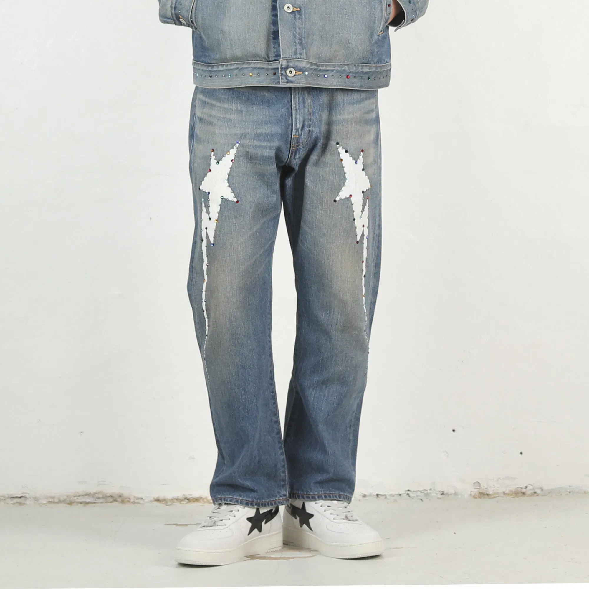BAPE Color Stone 13 oz Denim Pants - Indigo
