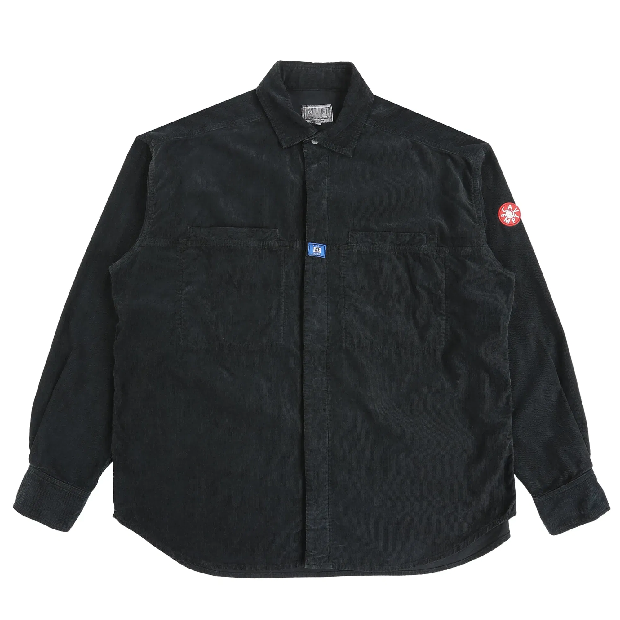 Cav Empt Overdye Cord Design Big Shirt - Charcoal