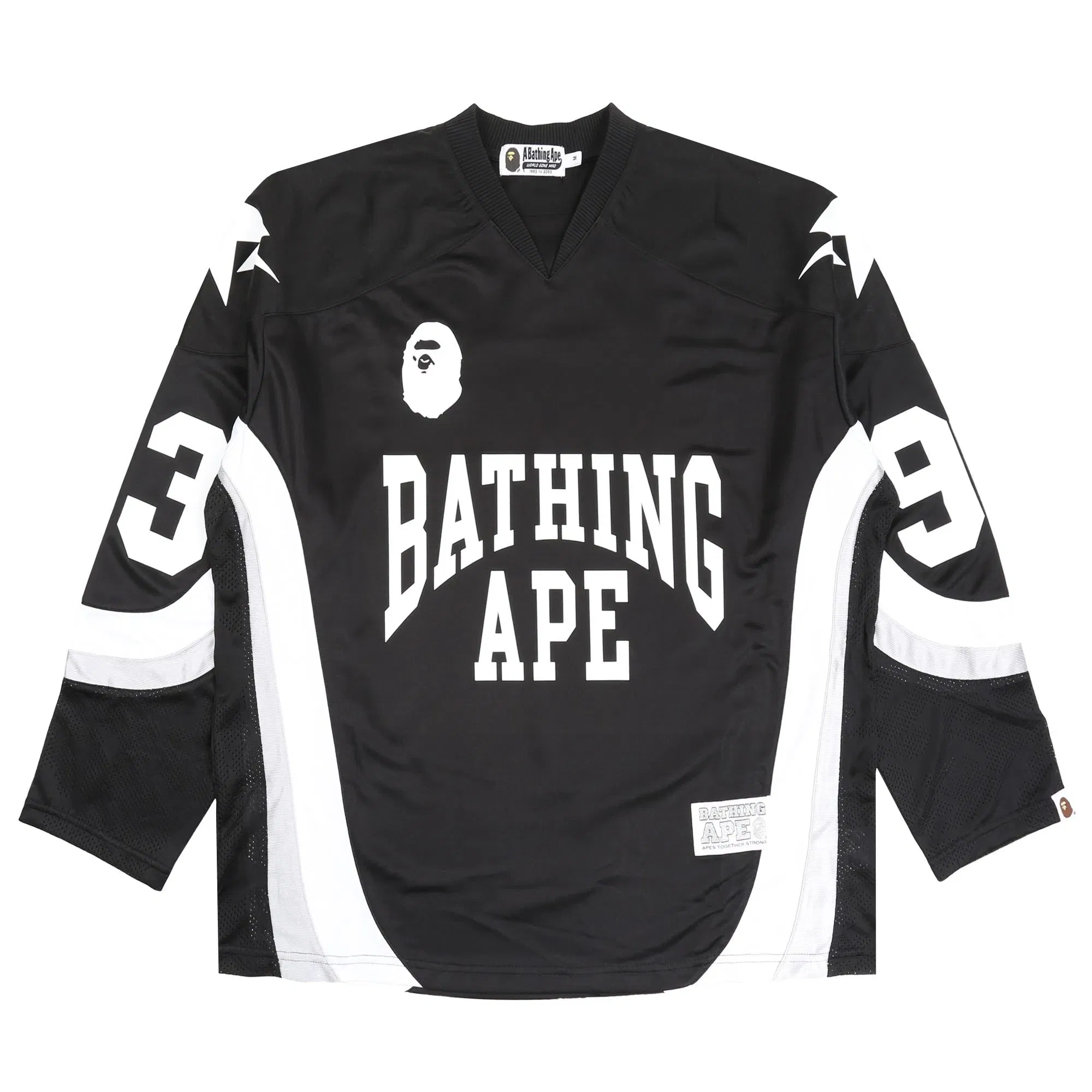 BAPE Line Camo Jacquard Ice Hockey Jersey - Black
