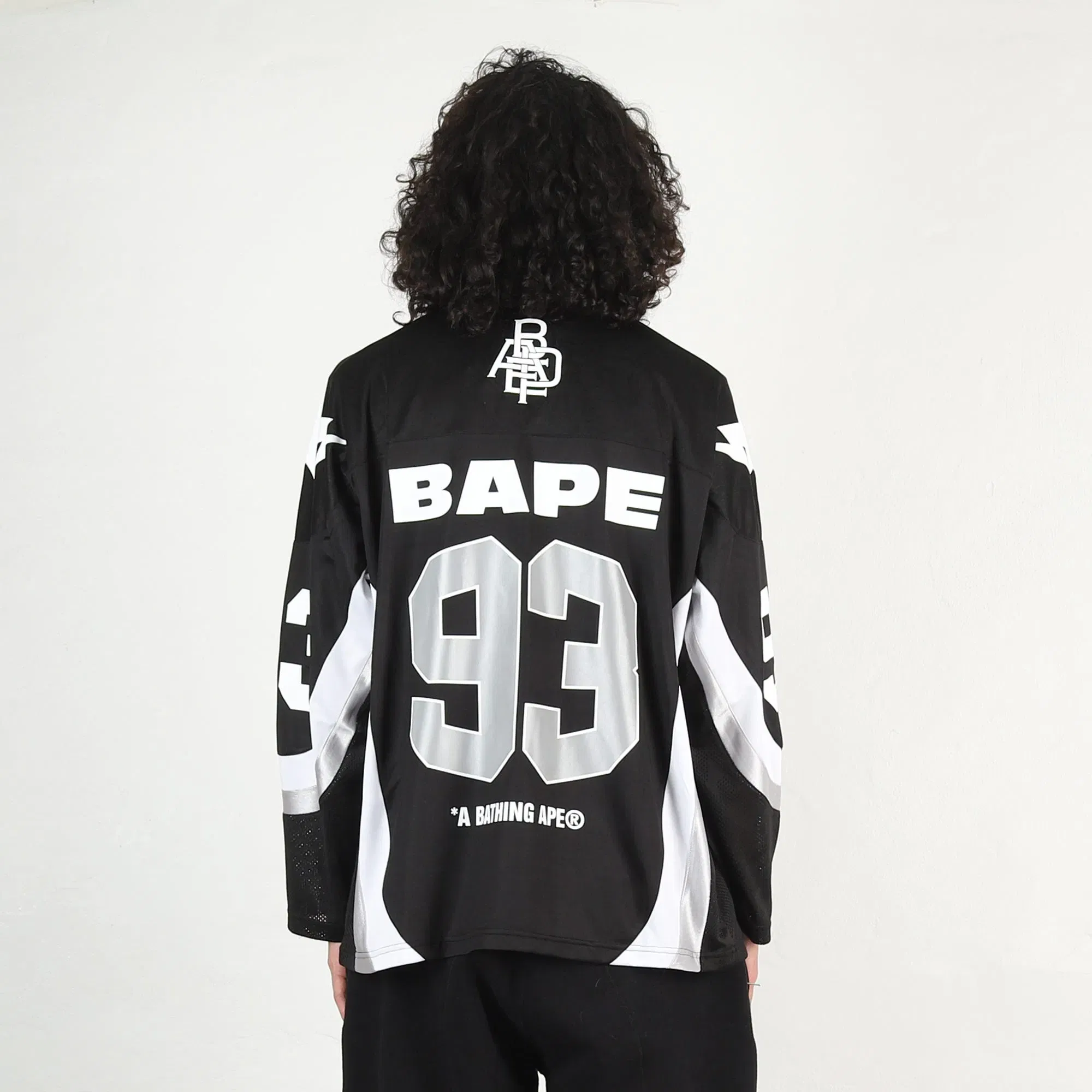 BAPE Line Camo Jacquard Ice Hockey Jersey - Black