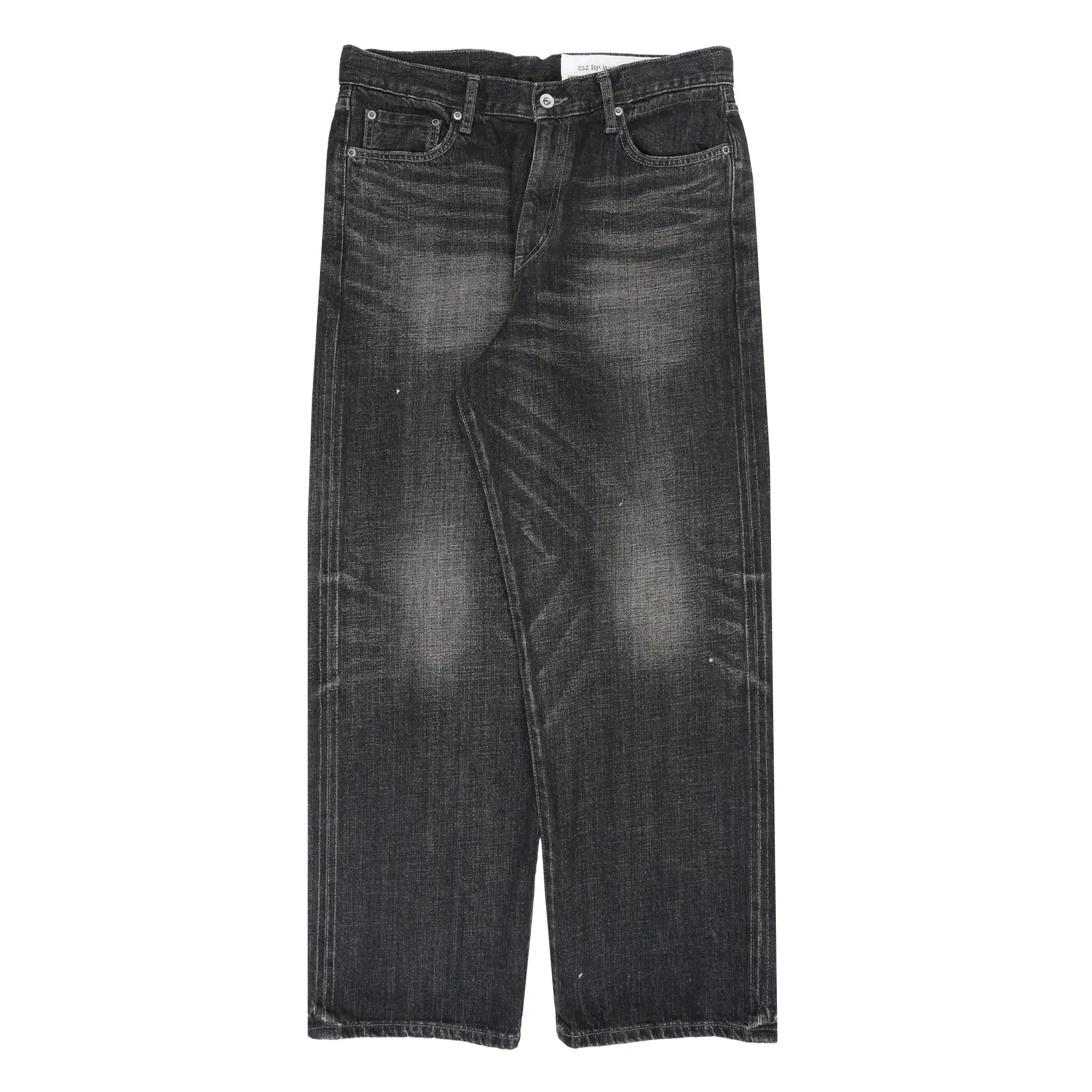 Neighborhood Washed Denim DP Wide Pants - Black