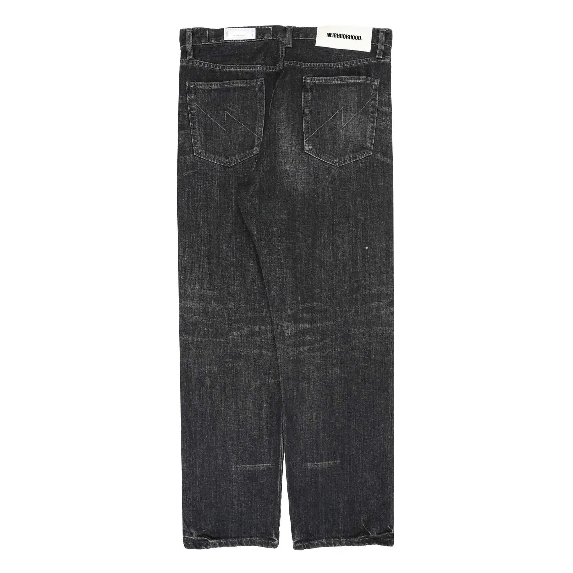 Neighborhood Washed Denim DP Basic Pants - Black
