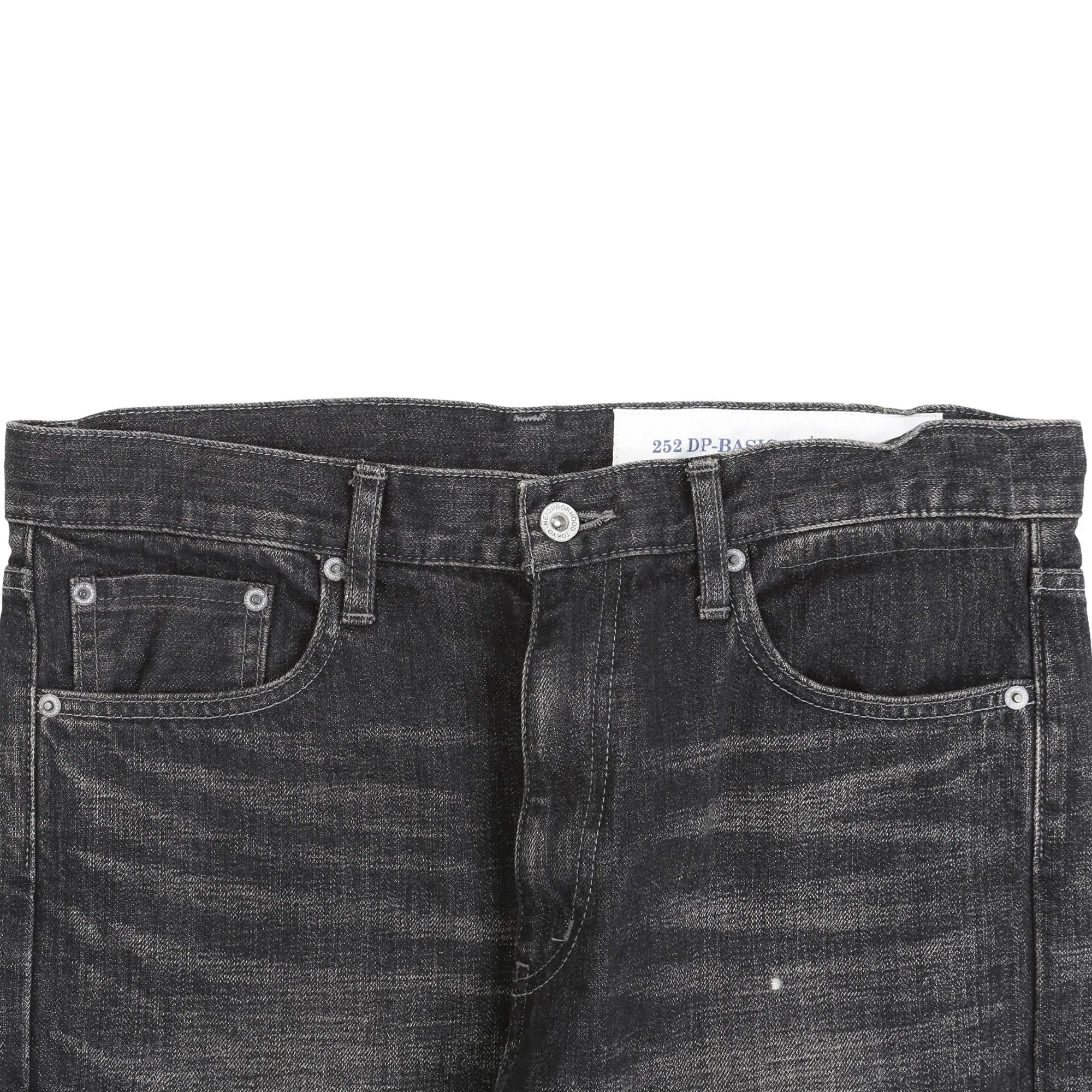 Neighborhood Washed Denim DP Basic Pants - Black