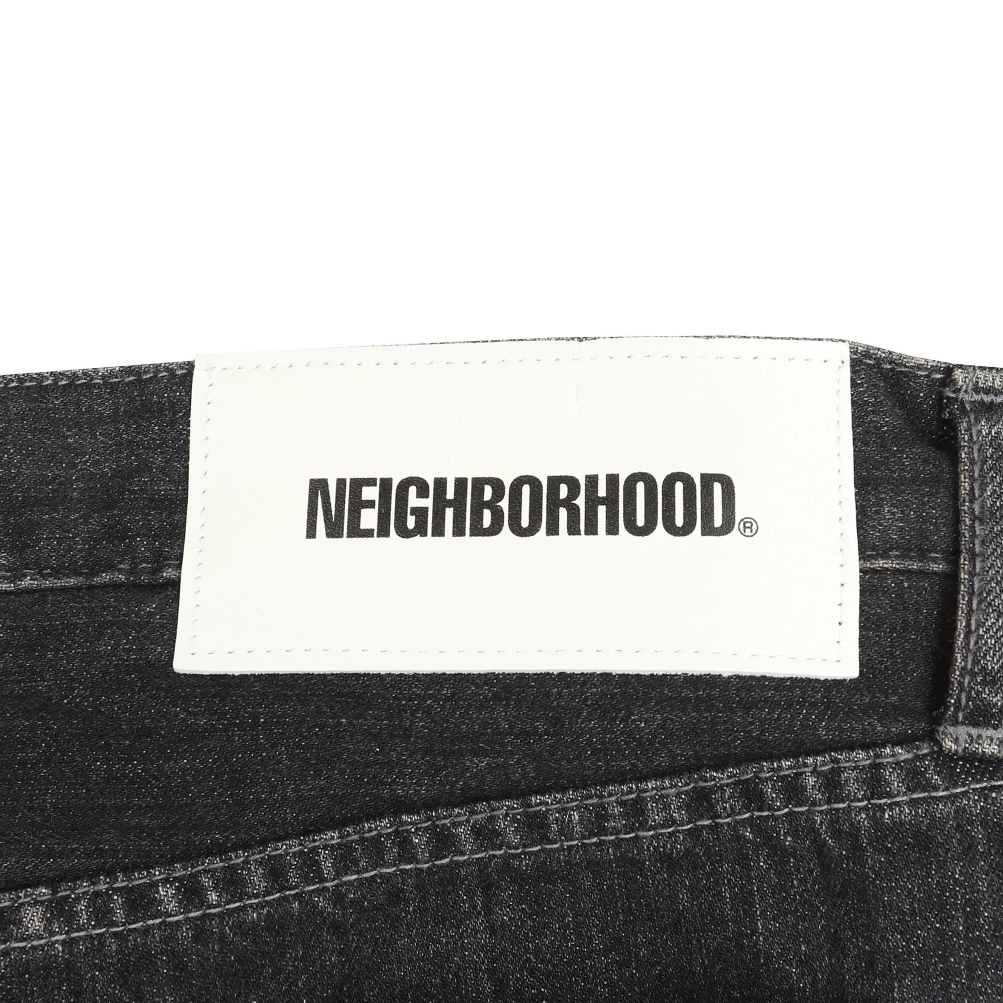 Neighborhood Washed Denim DP Basic Pants - Black