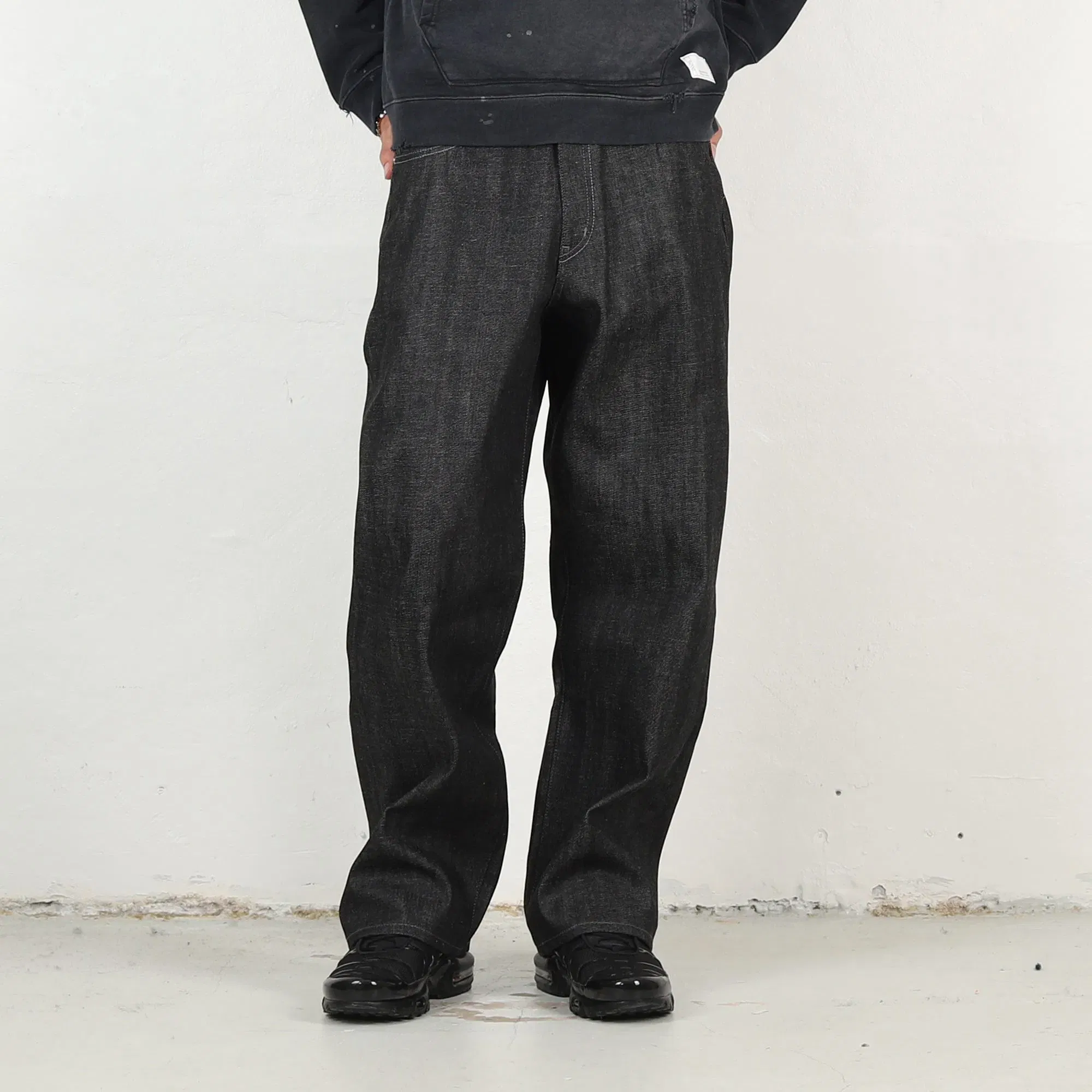 Neighborhood Rigid Denim DP Wide Pants - Black