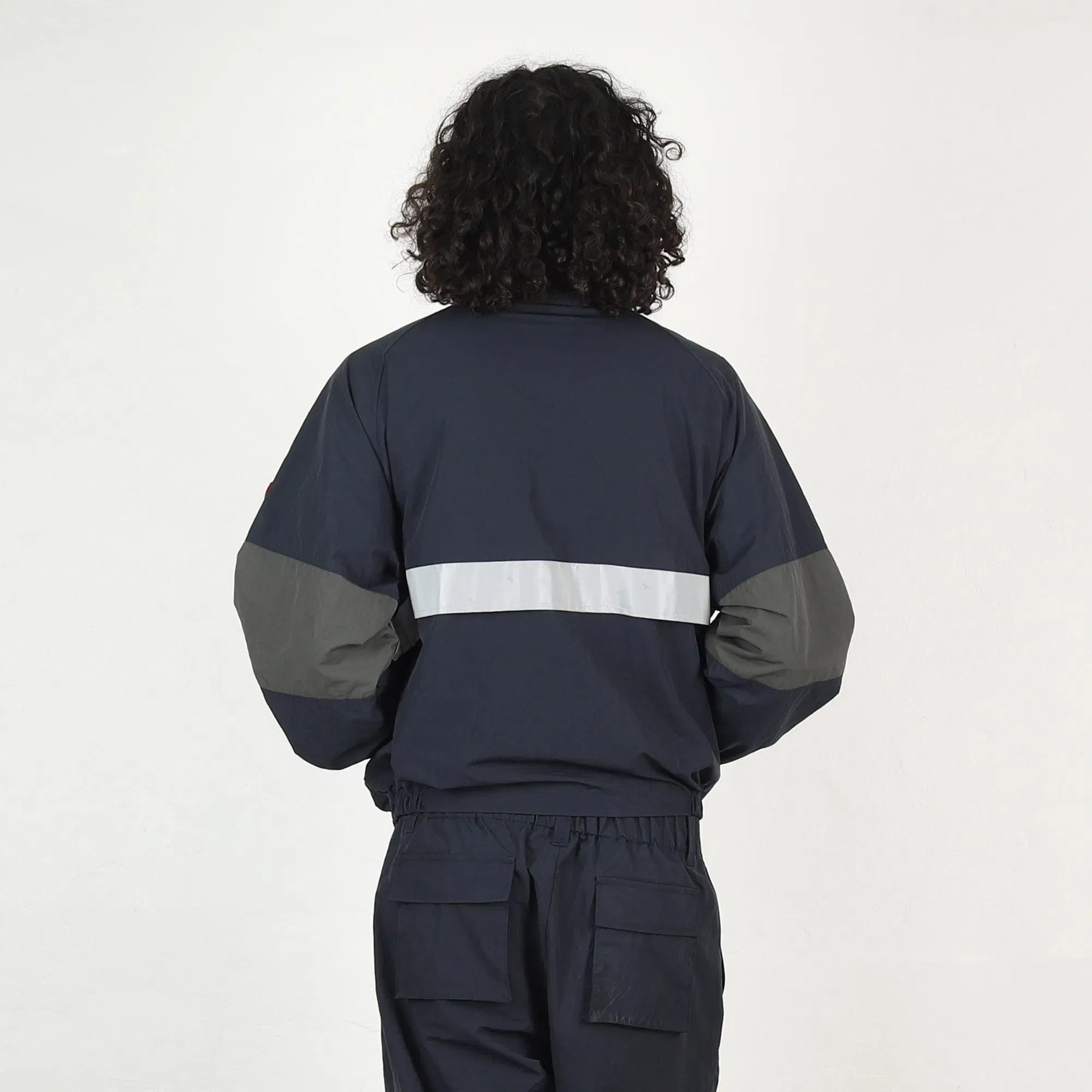 Cav Empt Reflect Tape Sailing Jacket - Navy