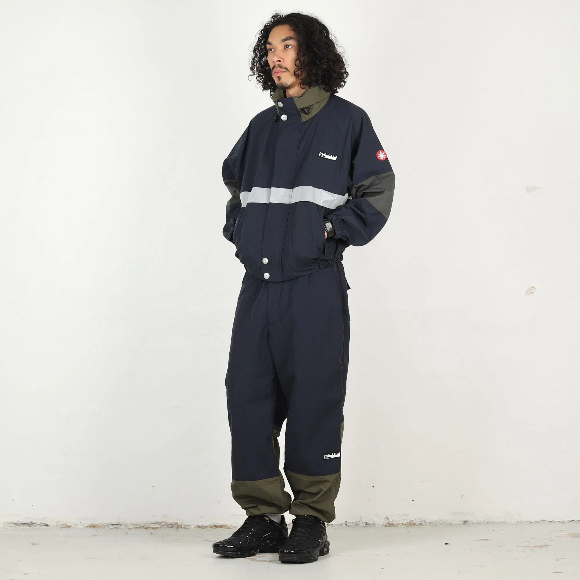 Cav Empt Reflect Tape Sailing Jacket - Navy