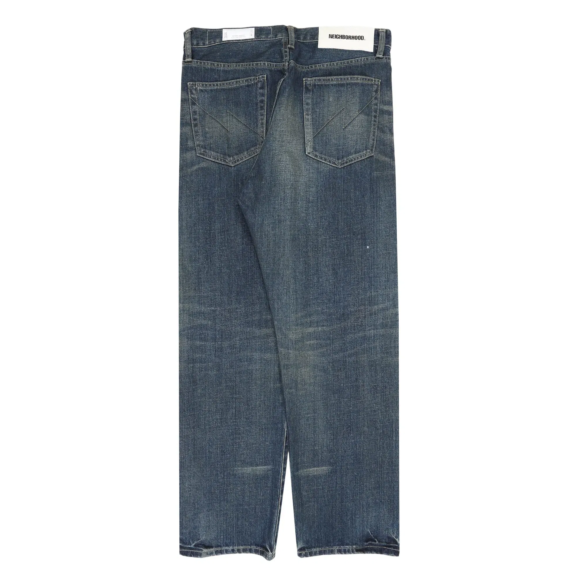 Neighborhood Washed Denim DP Basic Pants - Indigo