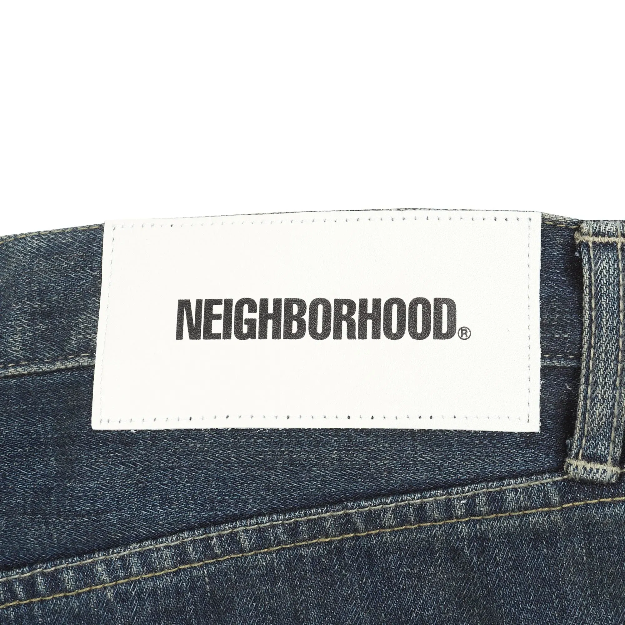 Neighborhood Washed Denim DP Basic Pants - Indigo
