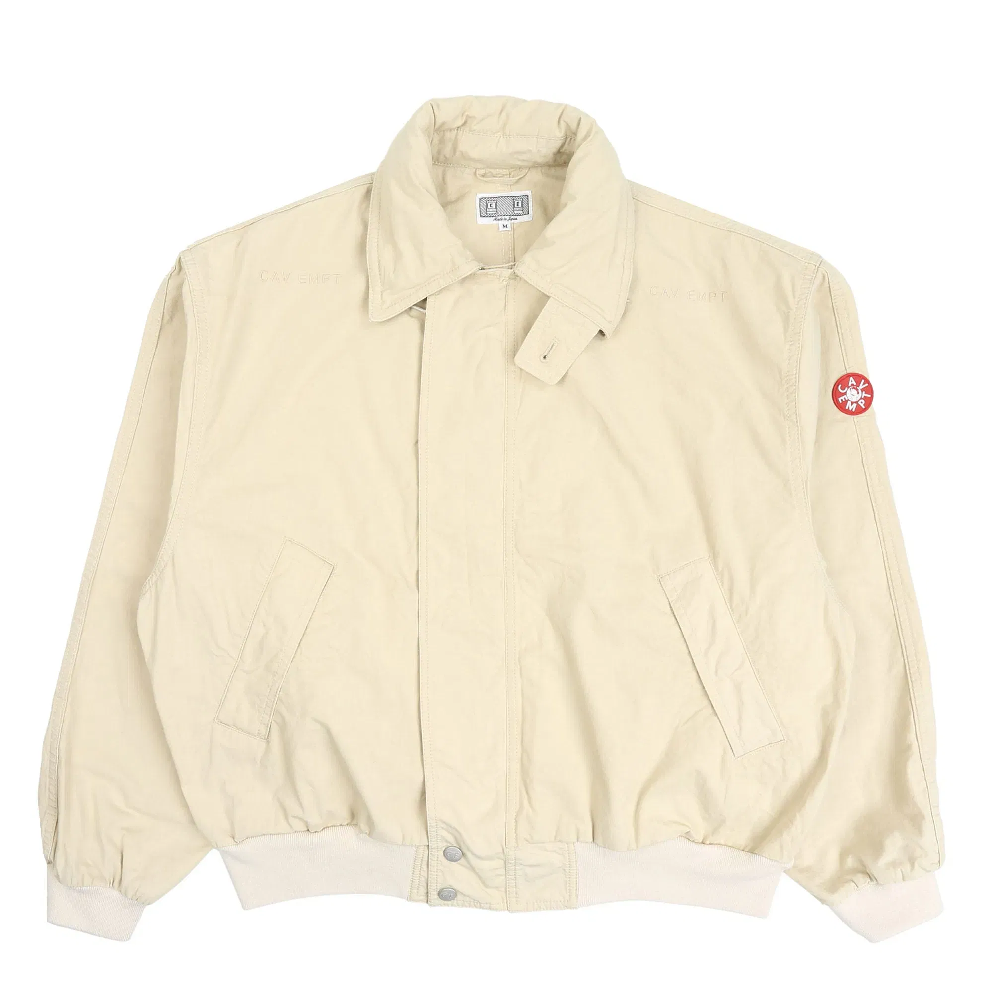 Cav Empt Washed Cotton Light Zip Jacket - Beige