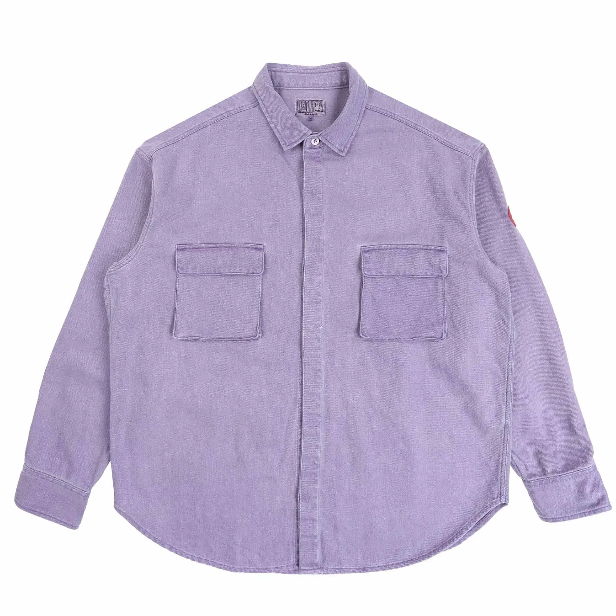 Cav Empt Overdye Cotton Twill Big Shirt - Purple
