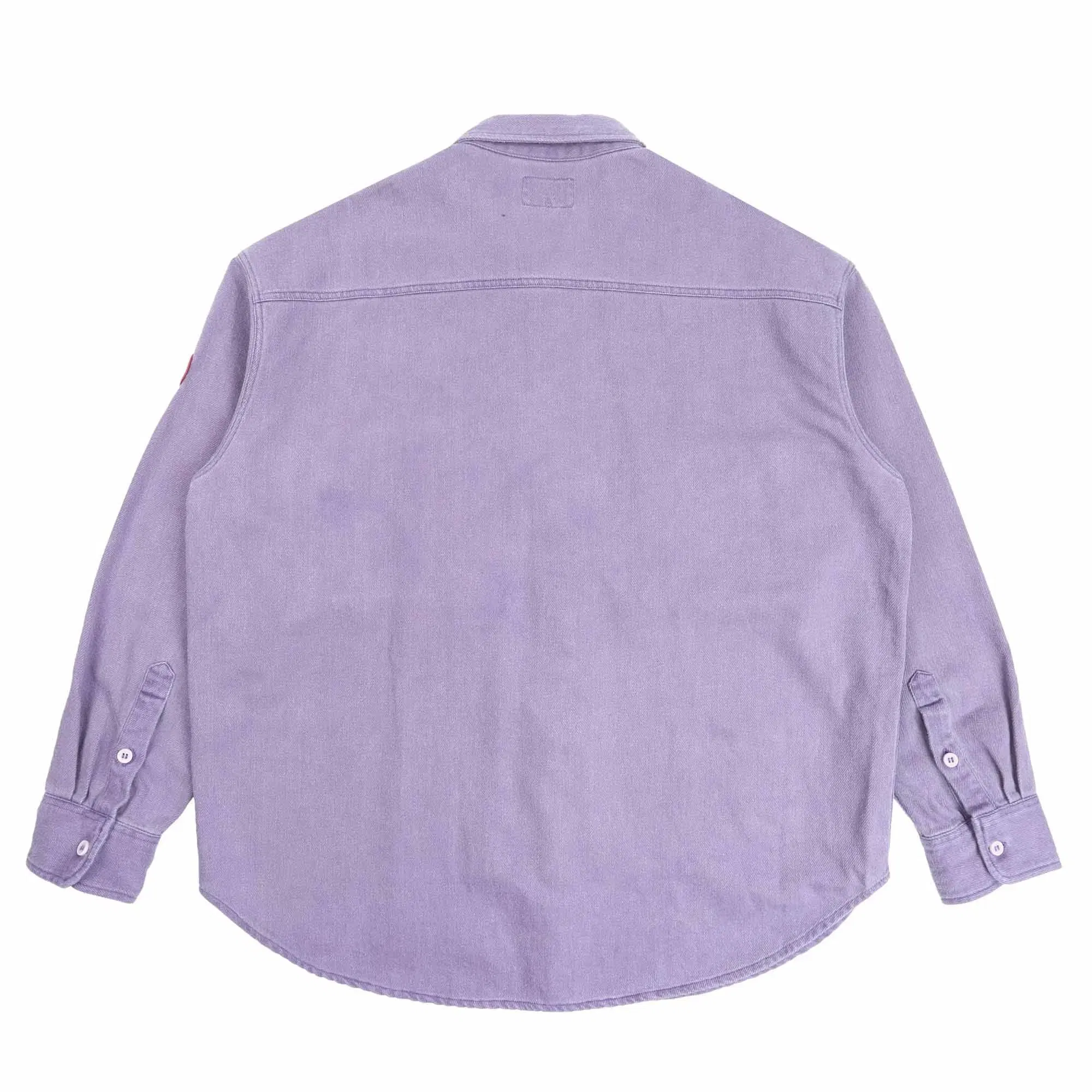 Cav Empt Overdye Cotton Twill Big Shirt - Purple