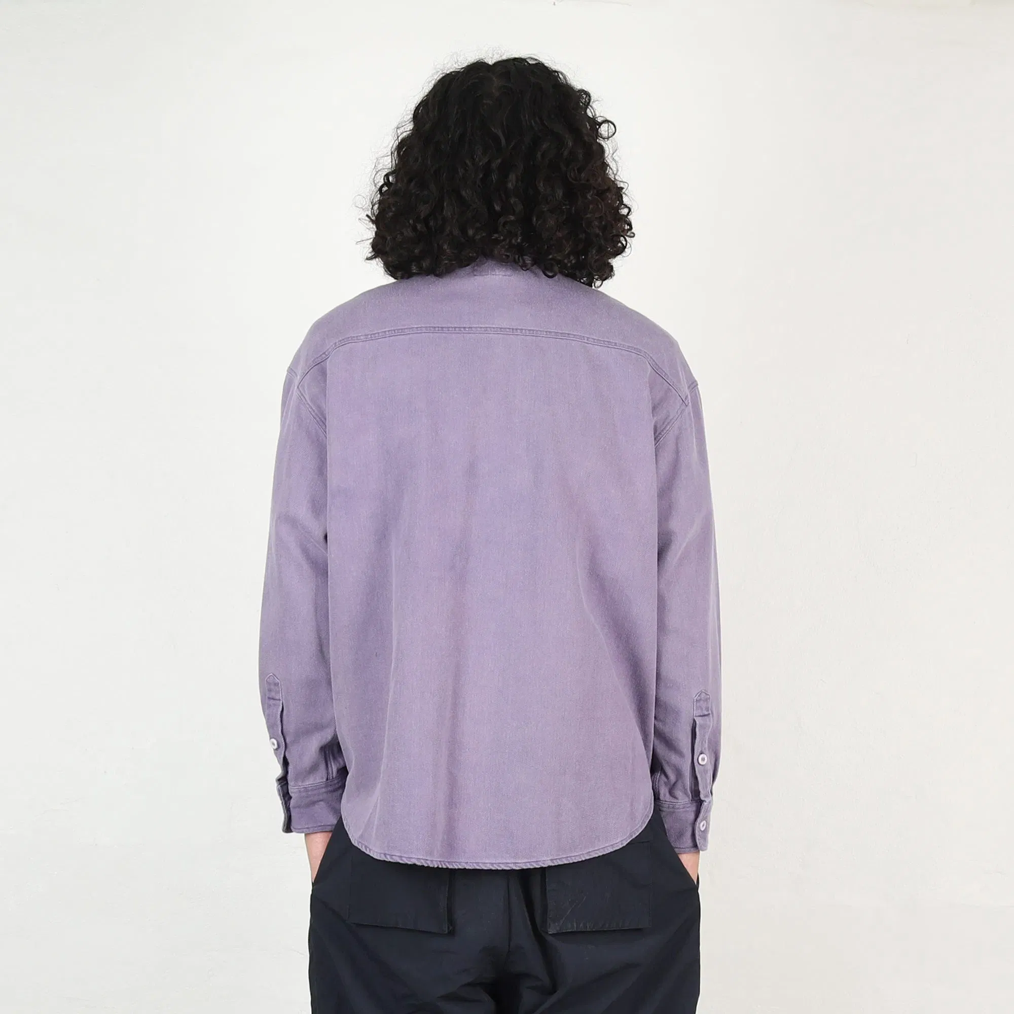 Cav Empt Overdye Cotton Twill Big Shirt - Purple