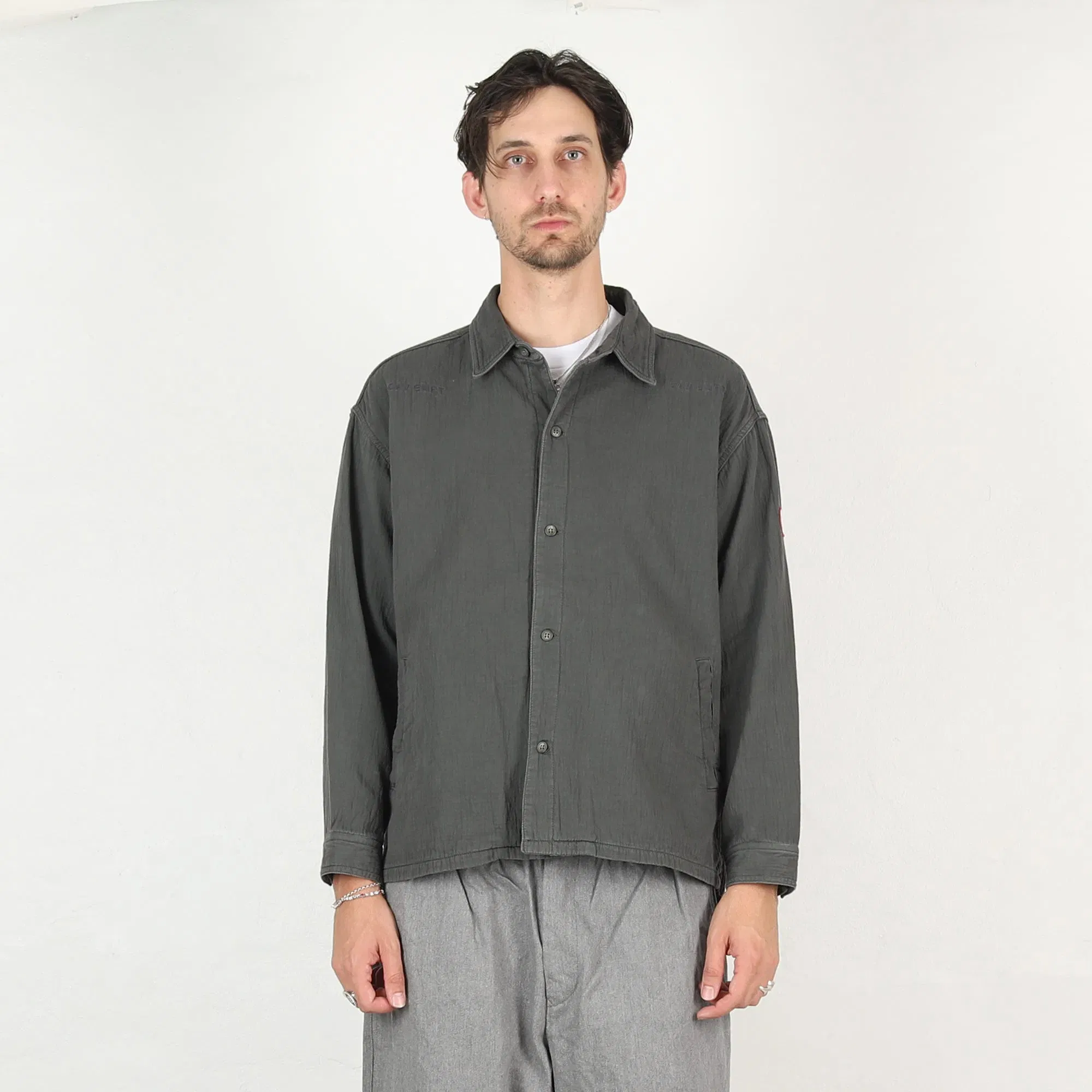 Cav Empt Welt Pockets Big Shirt - Charcoal