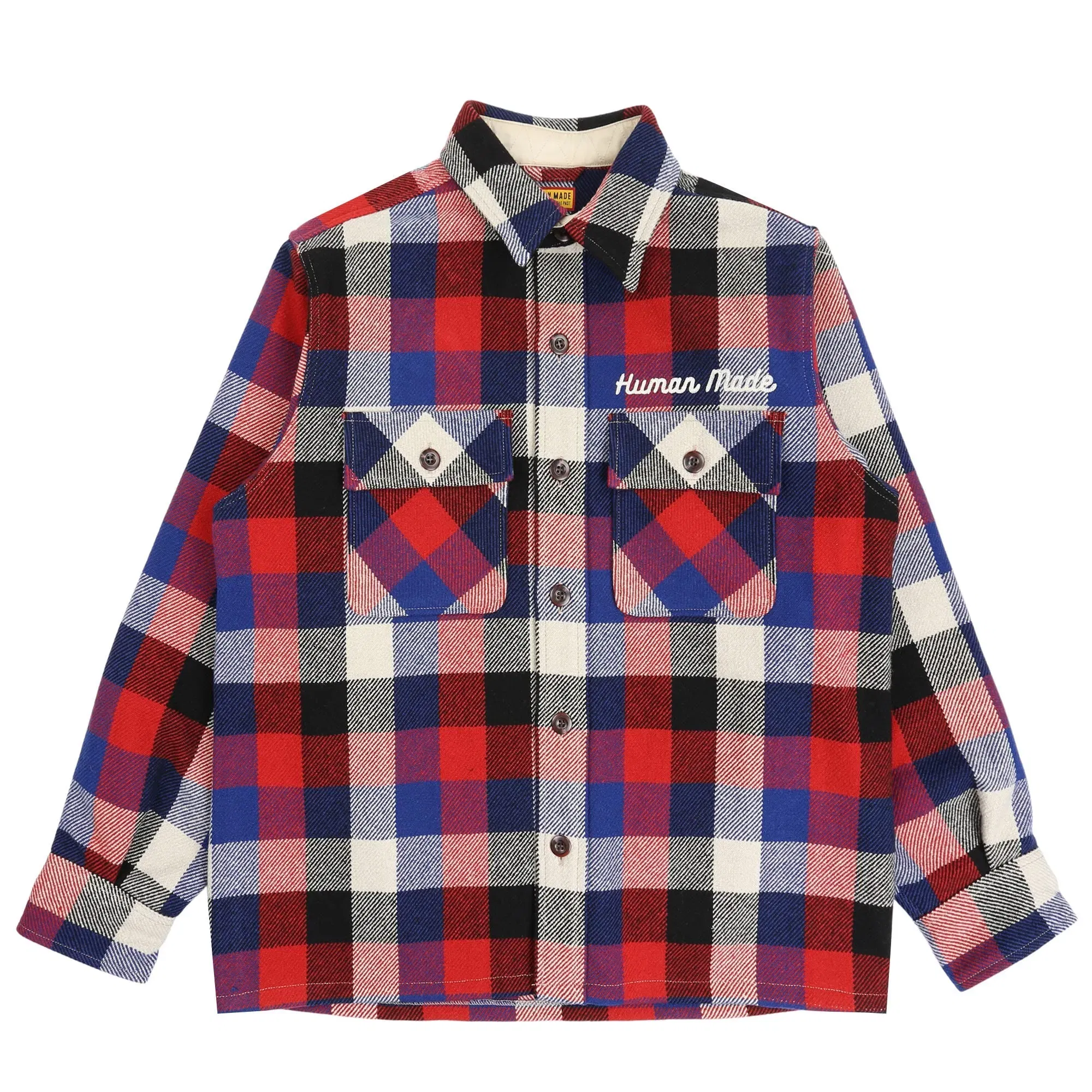 Human Made Wool Check Shirt Jacket - Red