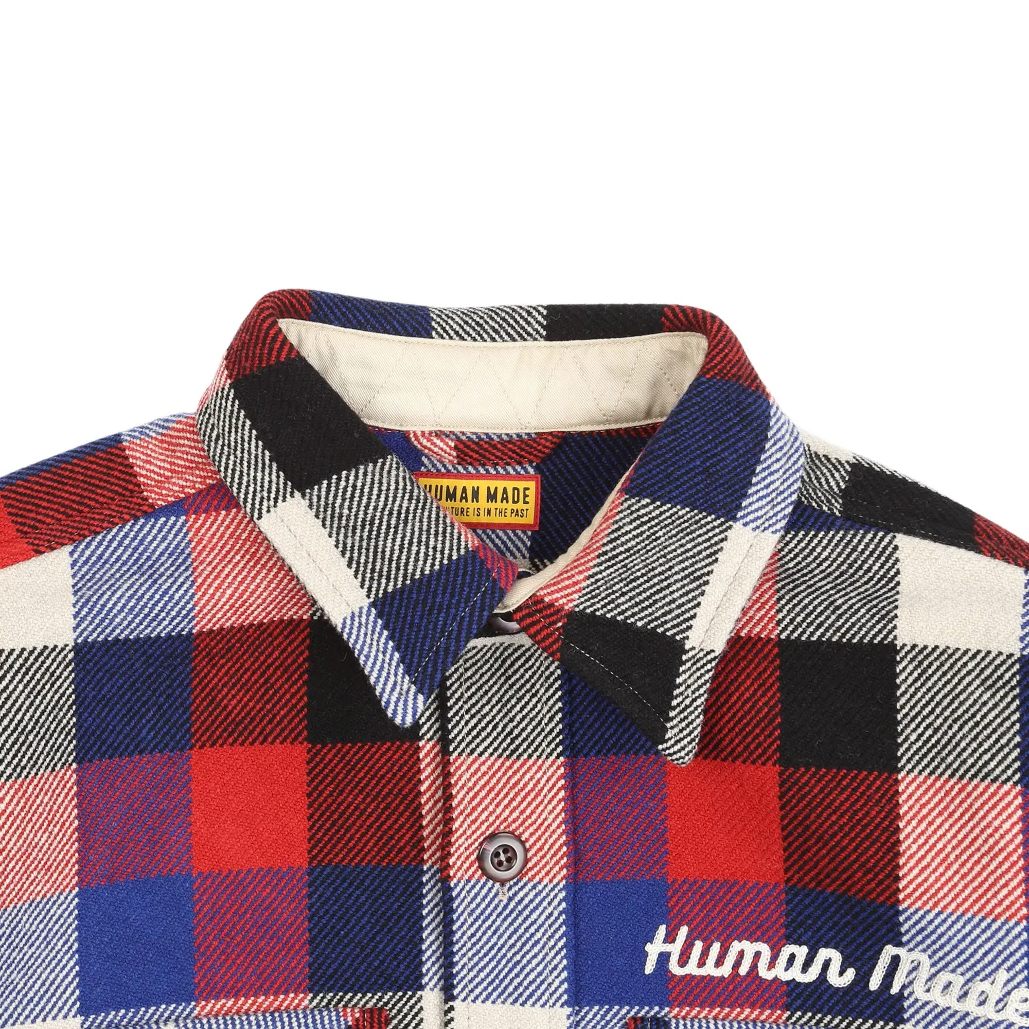 Human Made Wool Check Shirt Jacket - Red