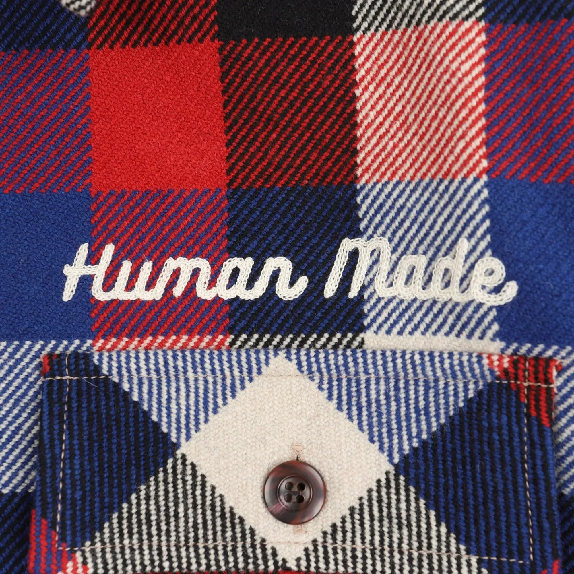 Human Made Wool Check Shirt Jacket - Red