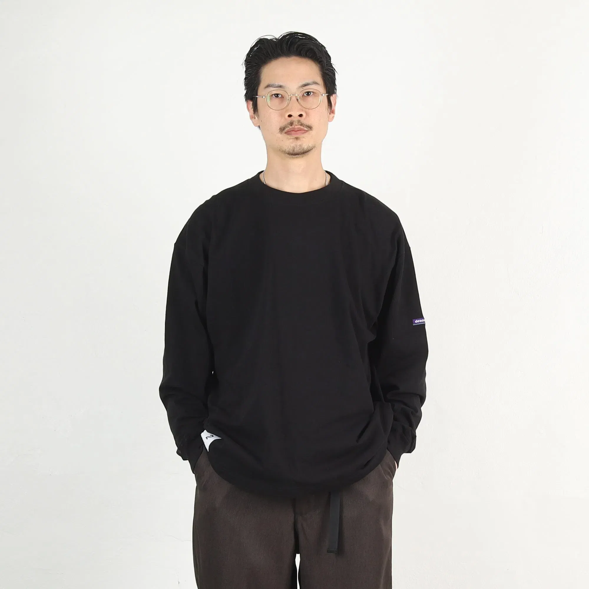 Descendant Horizon Organic LS T-Shirt - Black