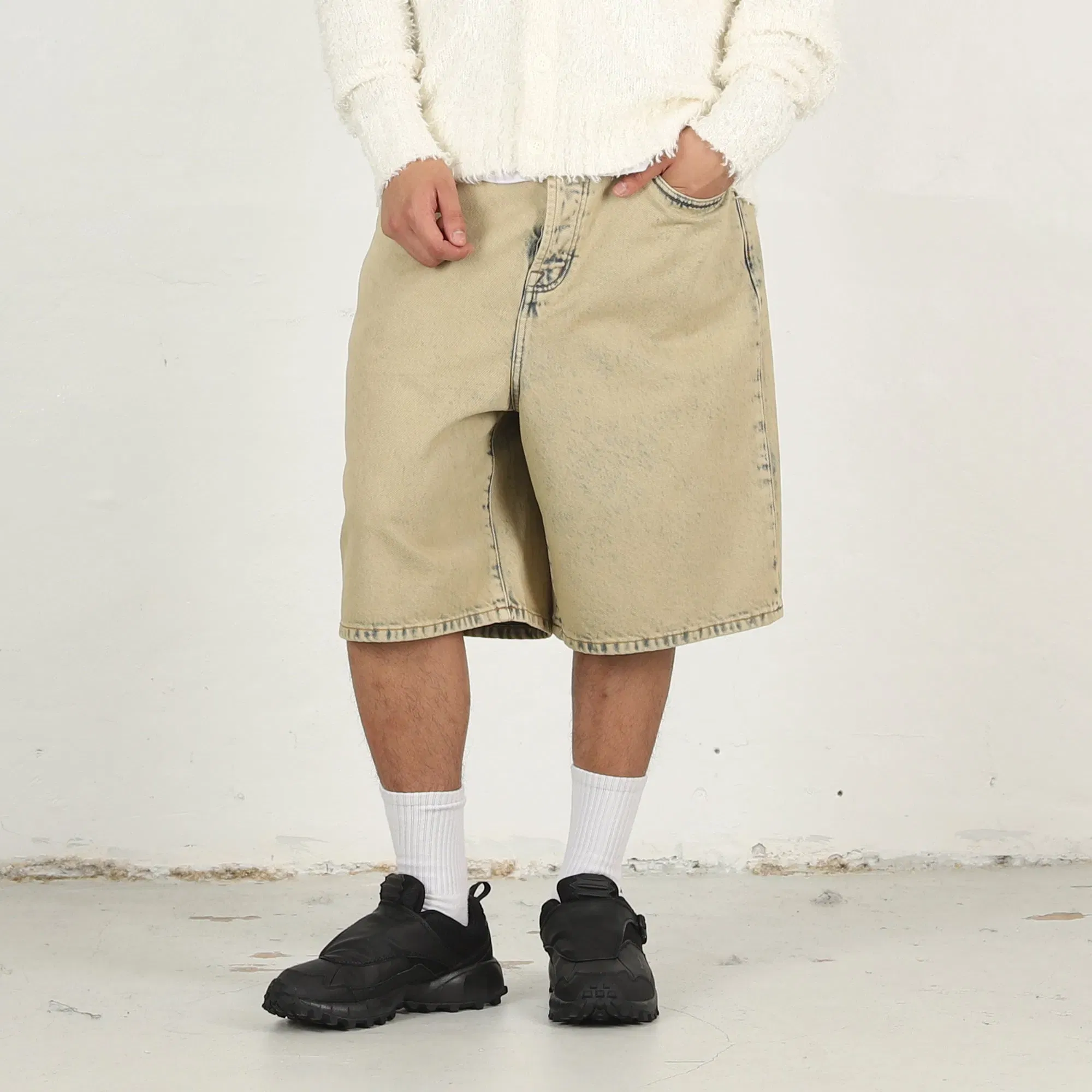 Stussy Big Ol Shorts Resin Denim- Resin Khaki