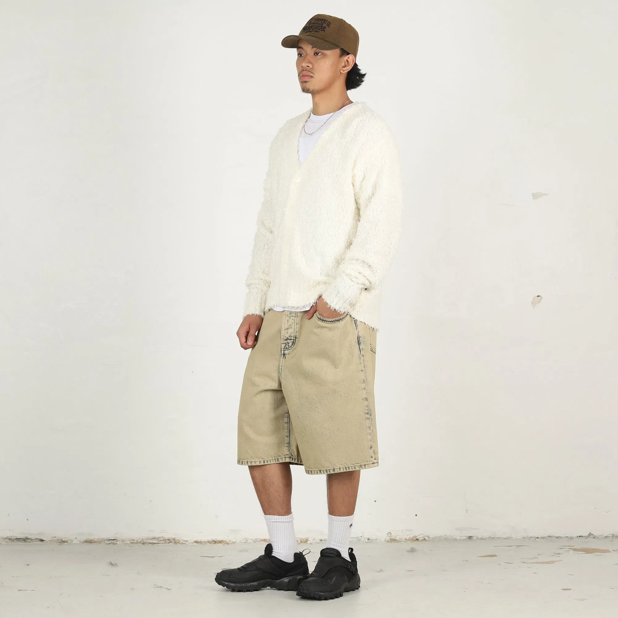 Stussy Big Ol Shorts Resin Denim- Resin Khaki