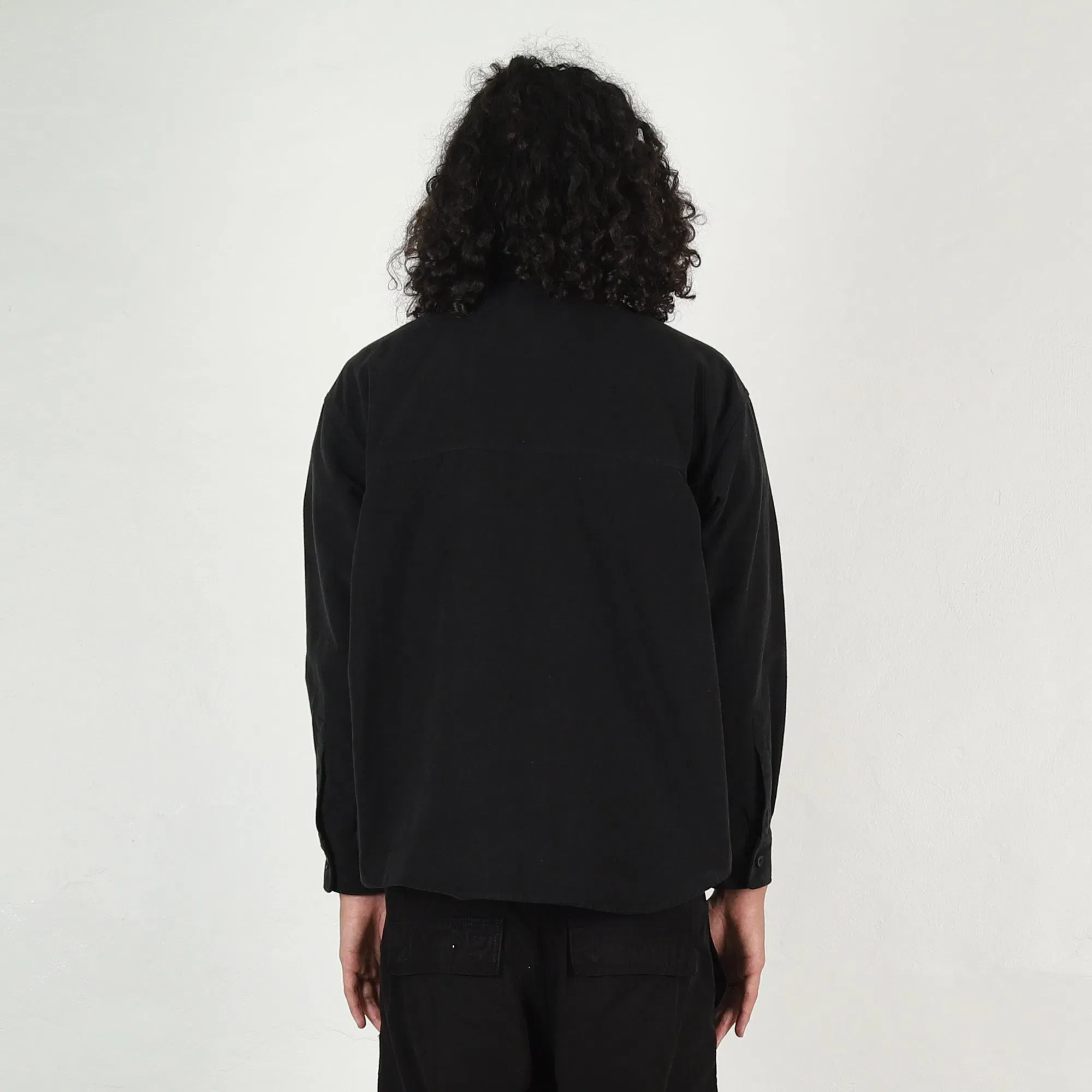 Cav Empt Brushed Cotton Design Big Shirt - Black