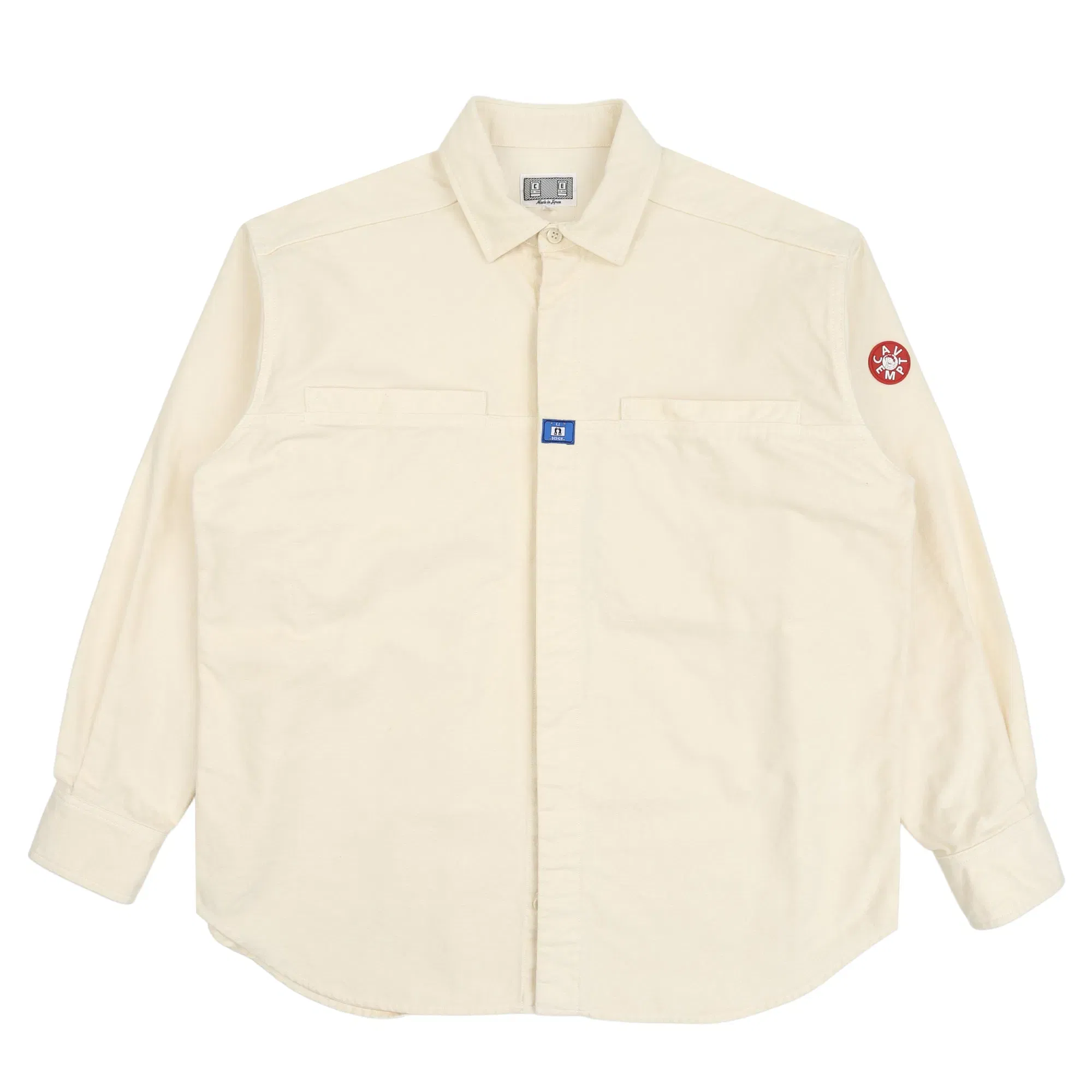 Cav Empt Brushed Cotton Design Big Shirt - White