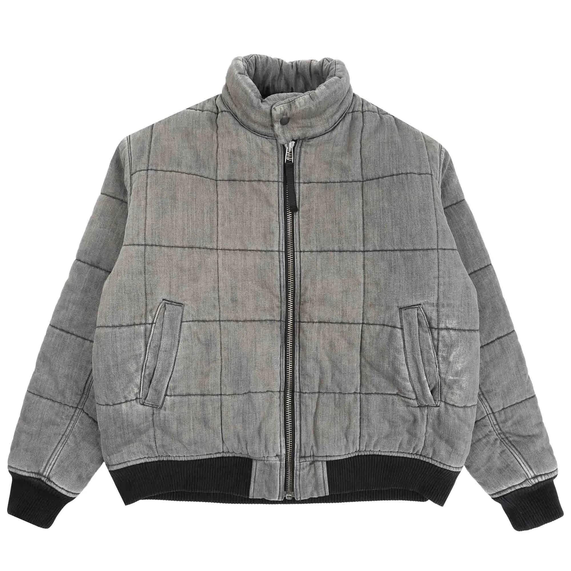 CHITO Base Quilted Jacket - Washed Black