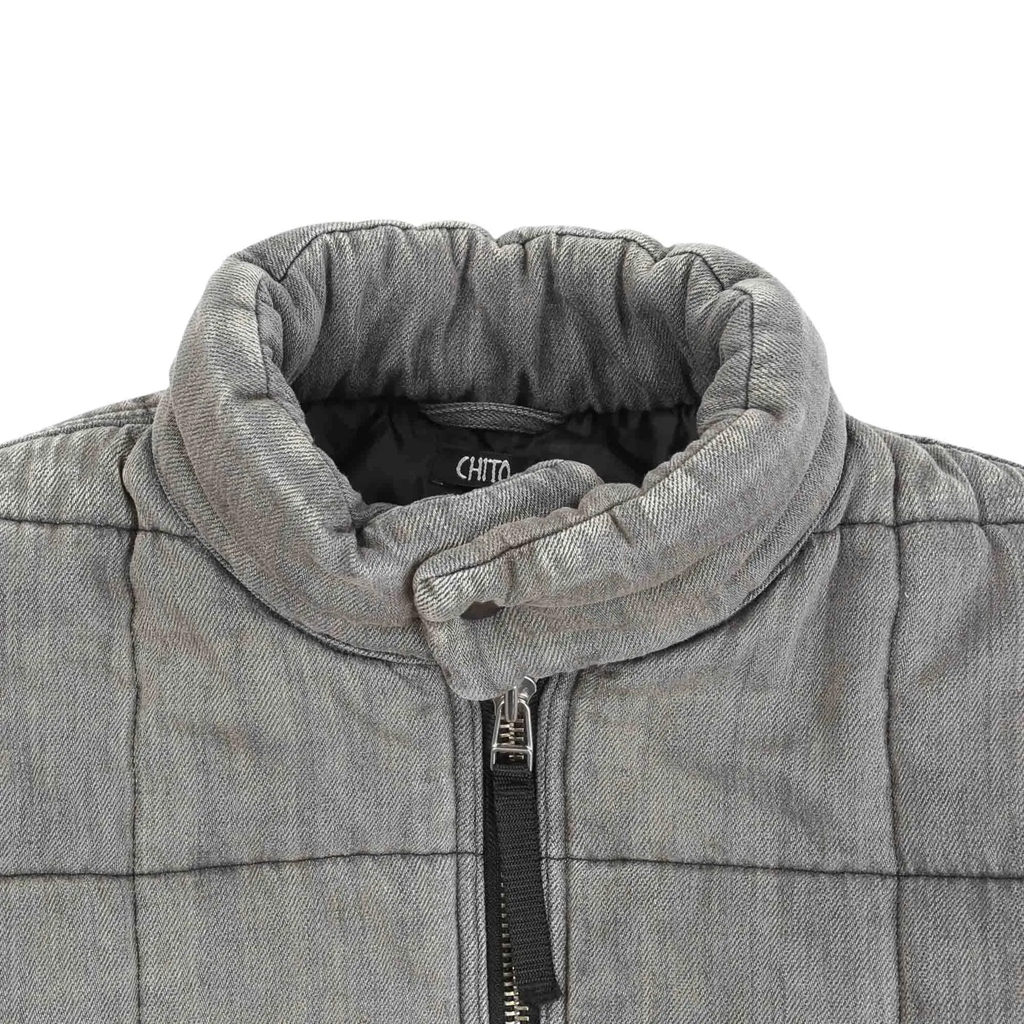CHITO Base Quilted Jacket - Washed Black