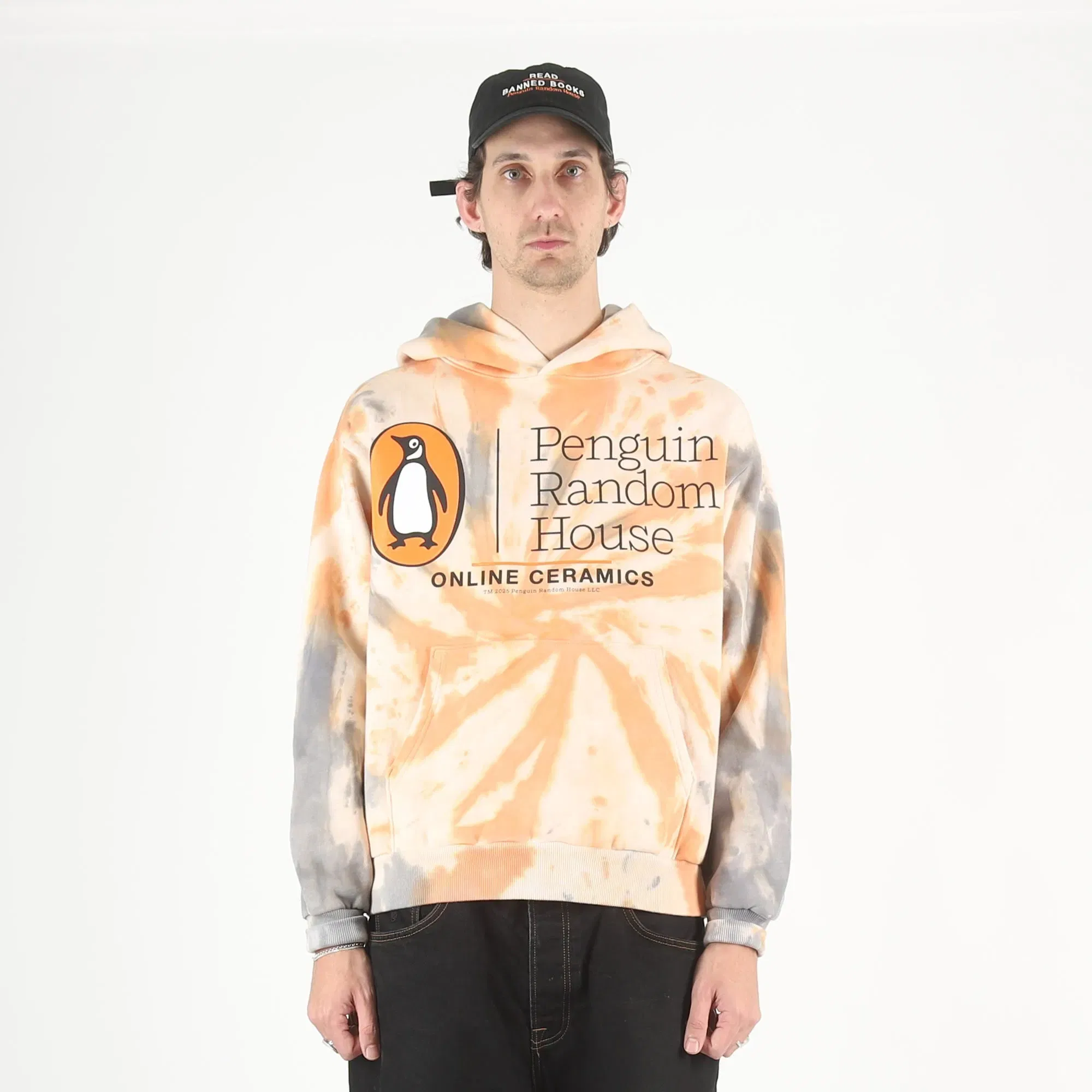 Online Ceramics Penguin Random House Curious Hoodie - Tie Dye