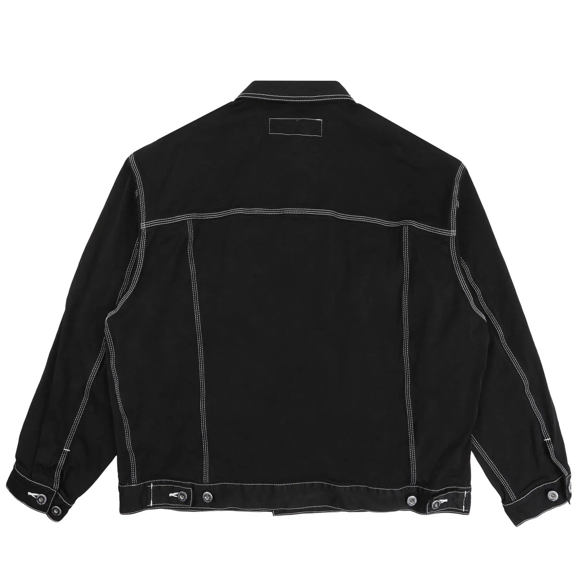 CDG HOMME Nylon Spun Twill Garment Dyed Jacket - Black