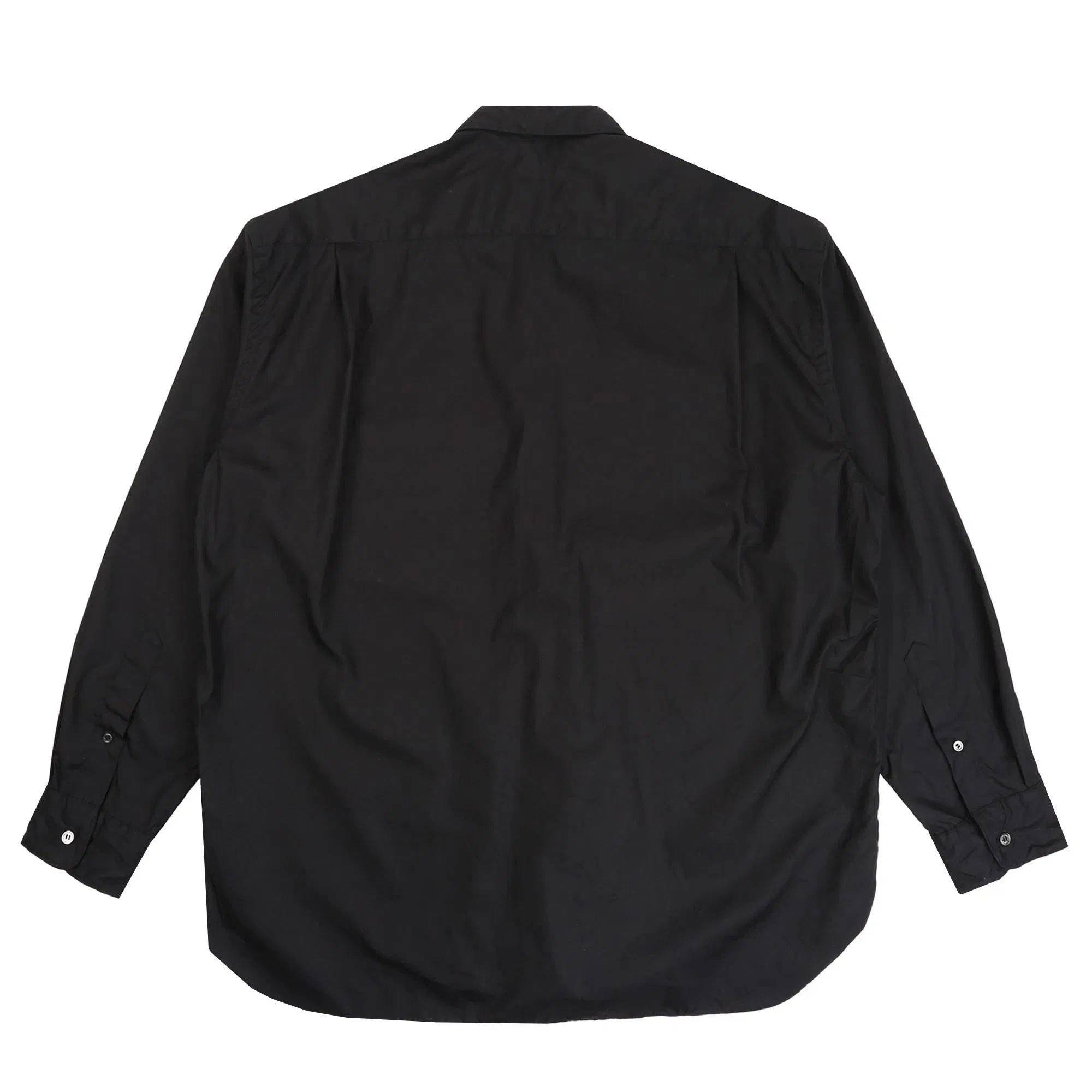 CDG HOMME Cotton Wool Garment Treated L/S Shirt - Black